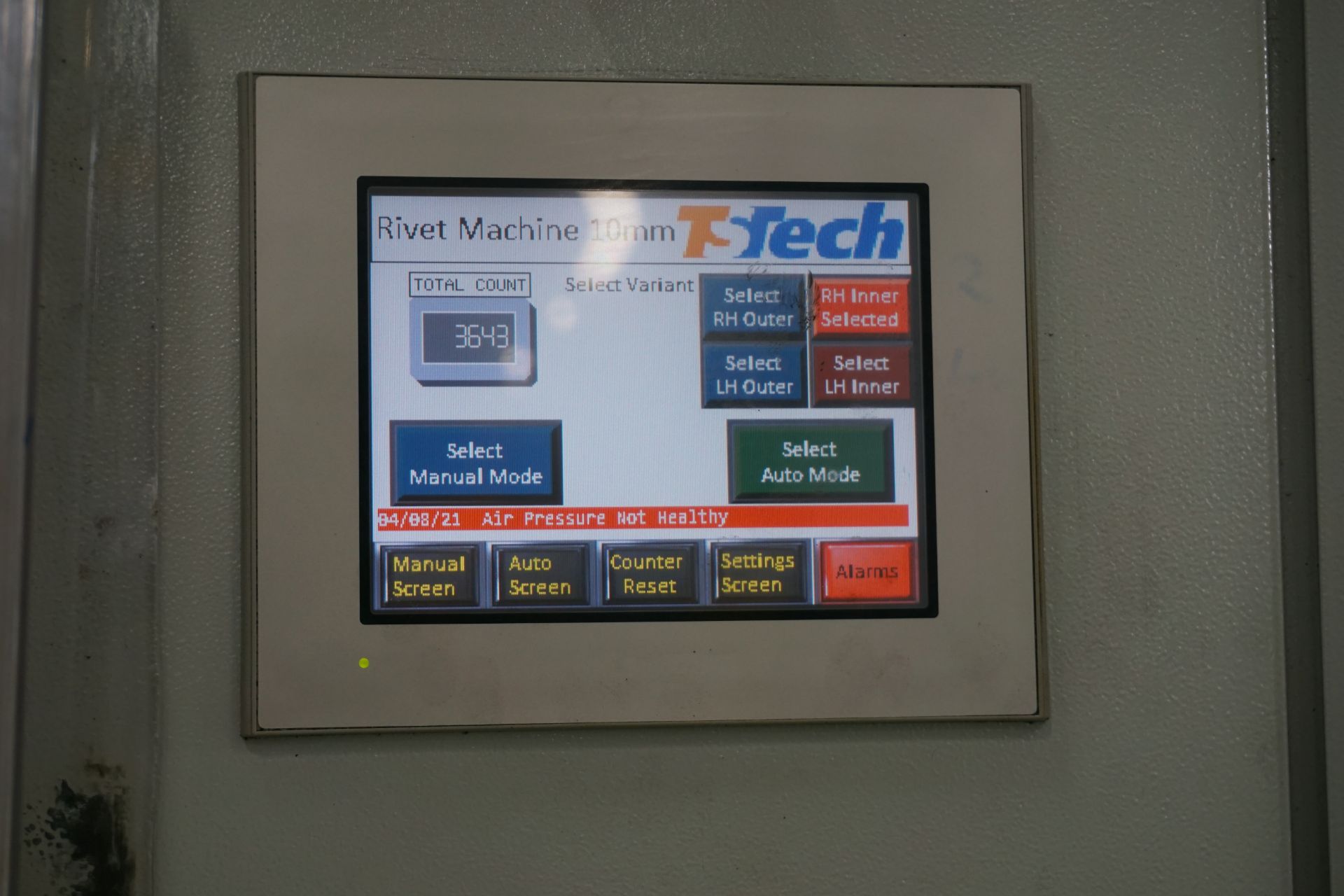 Hydraulic spin rivet machine with Yoshikawa US-150 E-H rivet spinner - Image 3 of 6