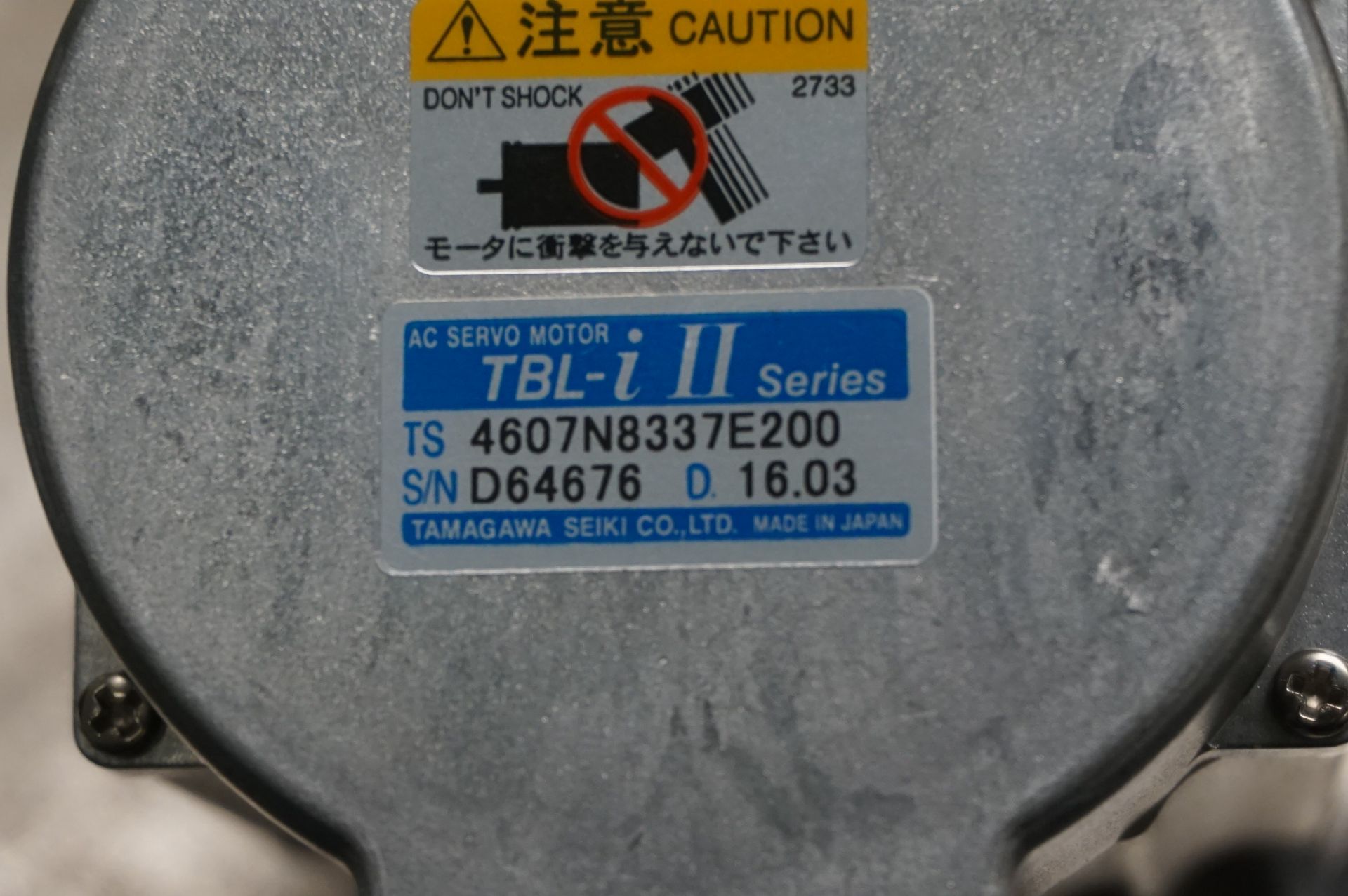 Tamagawa TBL-I Series YAA296 AC servo motor - Image 3 of 3