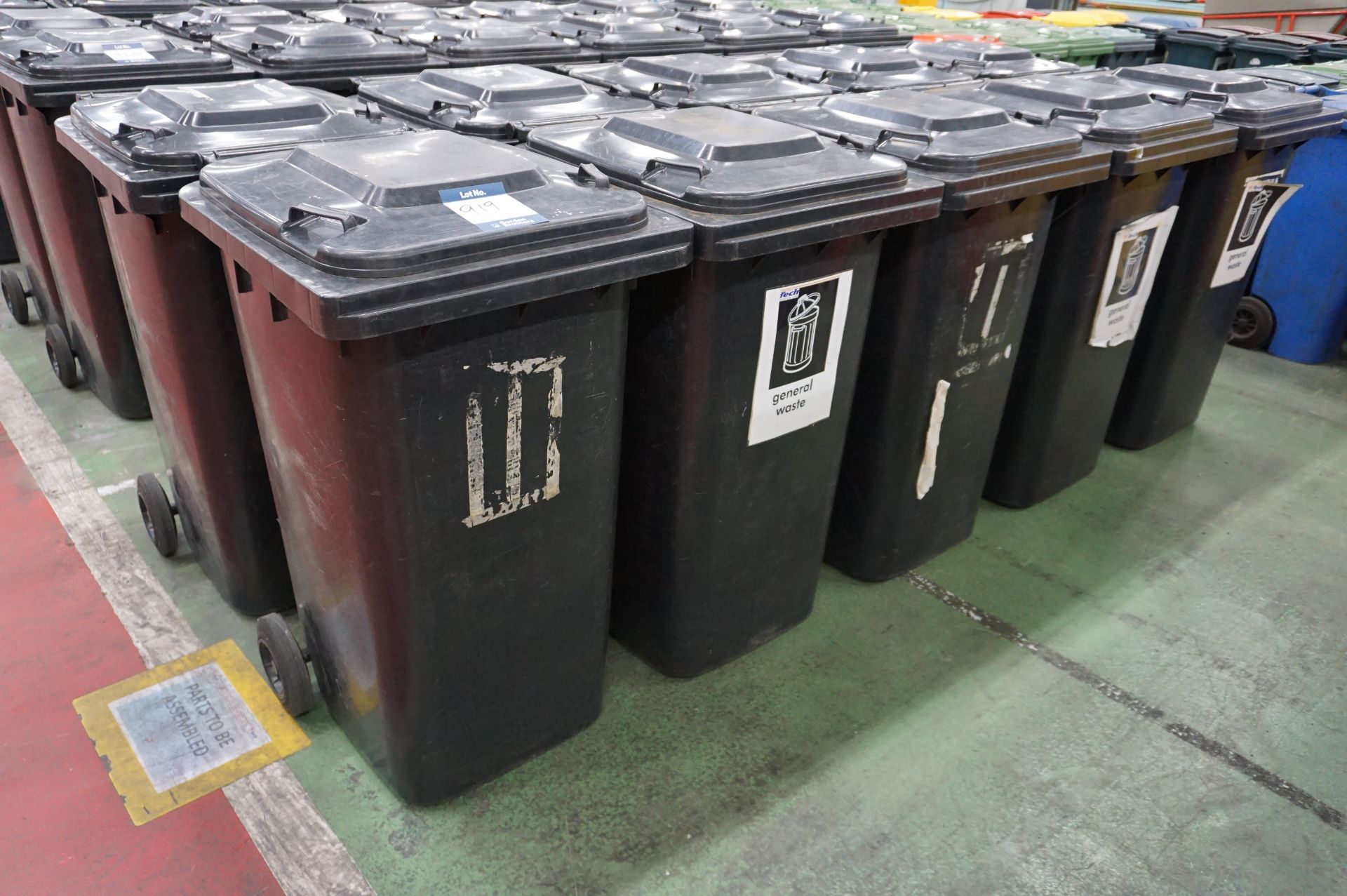 10 x Various make 240l plastic wheelie bins