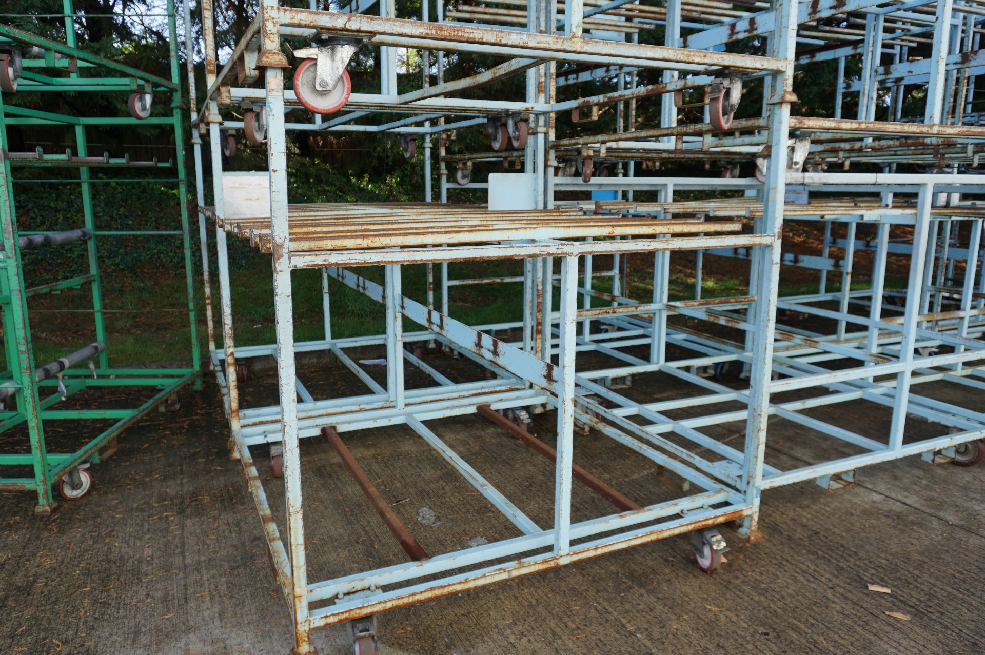 20 x Steel framed hanging profile racks - Image 4 of 6