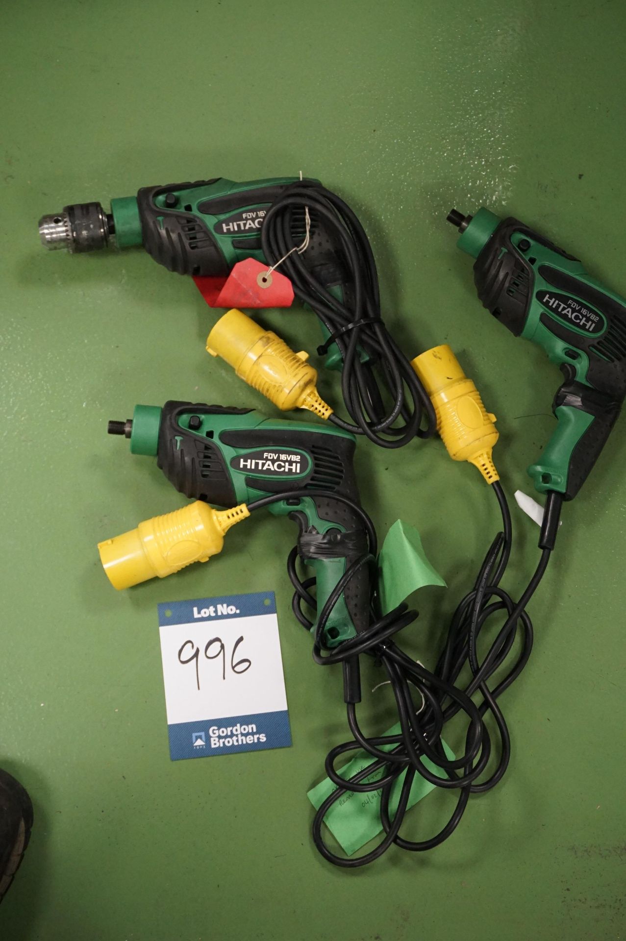 3 x Hitachi FDV 16V82 110v impact drills