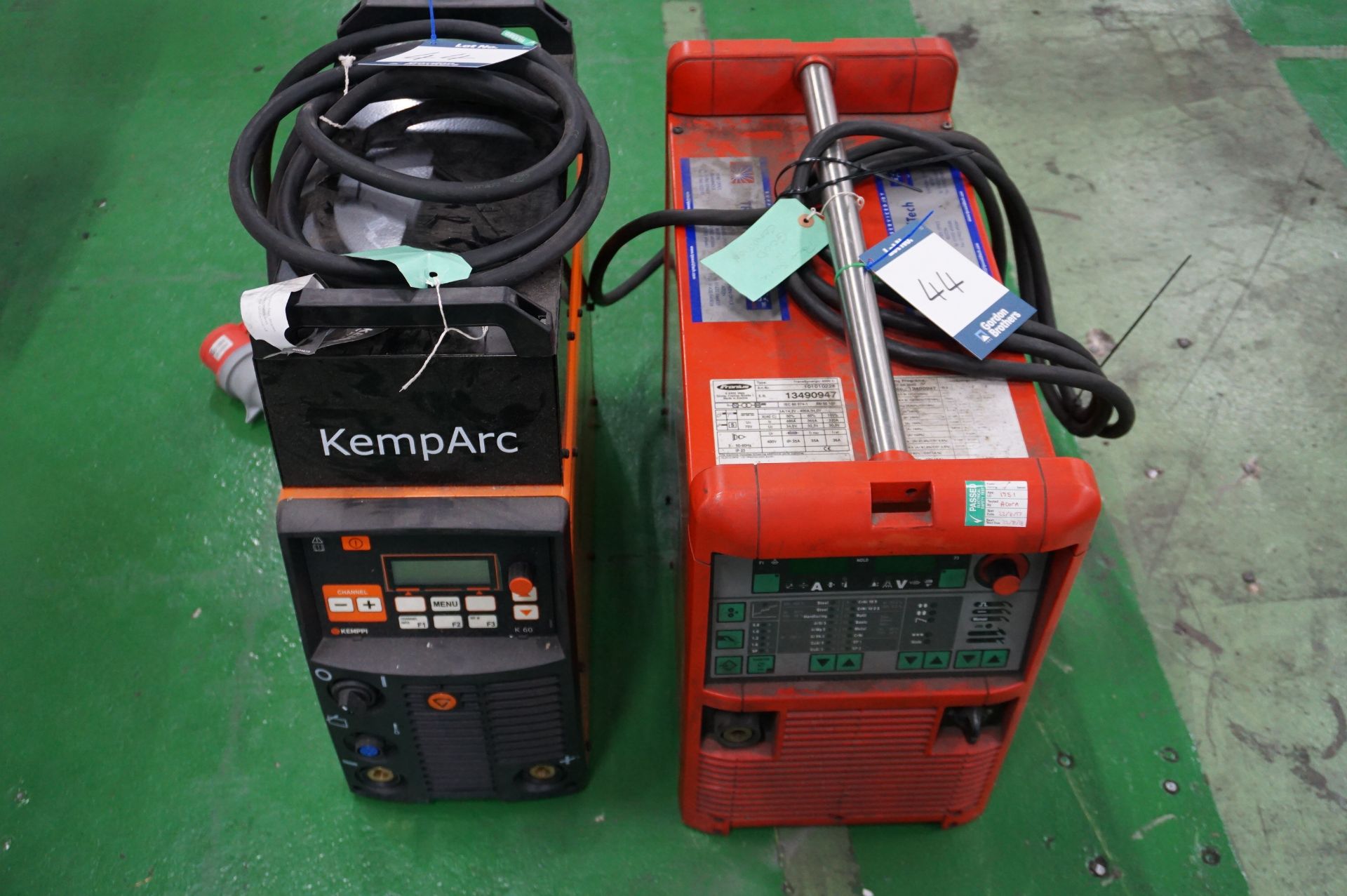 1 x Kemppi KempArc Pulse 350 MiG/MaG welder and 1 x TPS WeldTech TransSynergic 4000 MiG/MaG welder