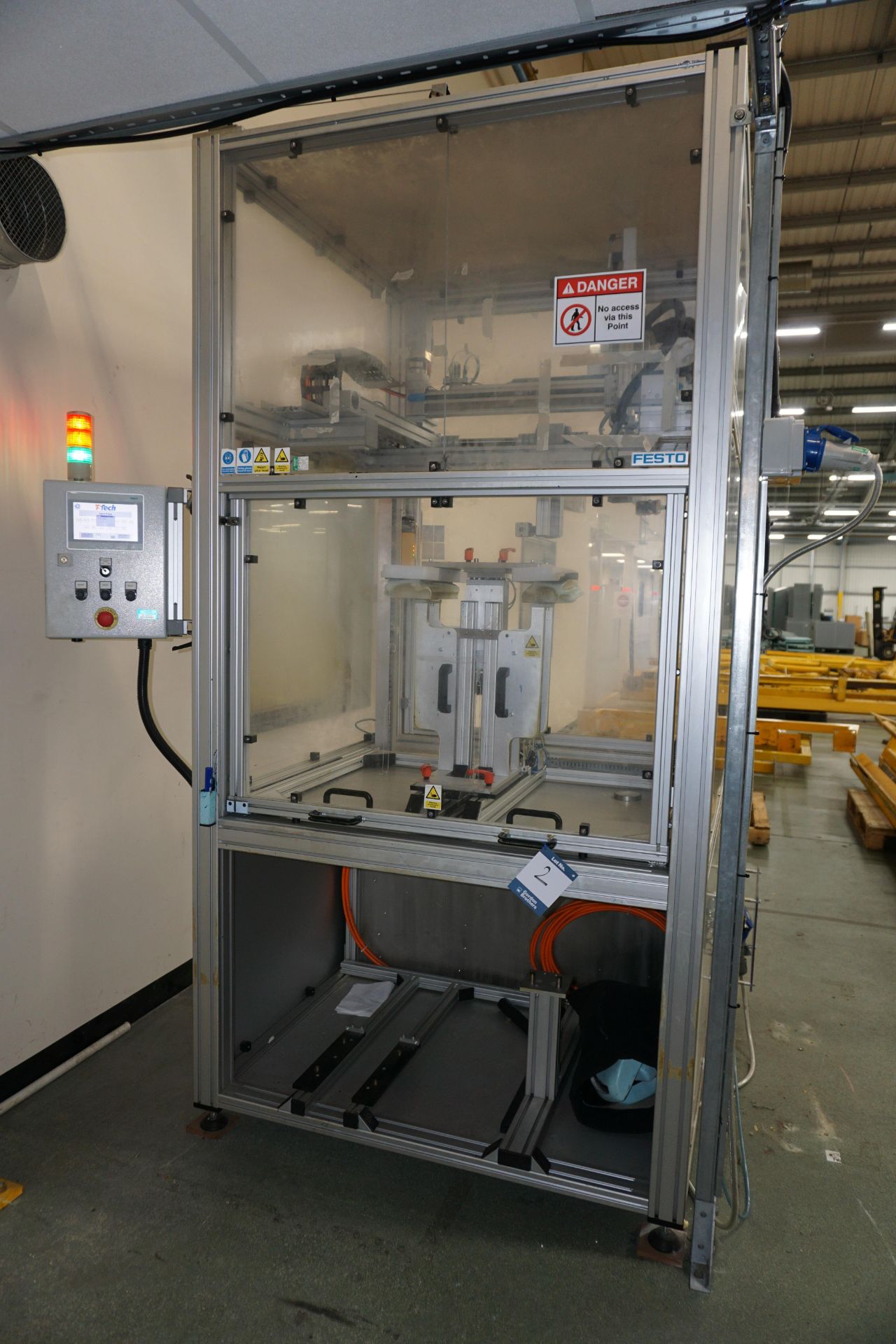 Festo Ultrasonic automated foam slitting machine