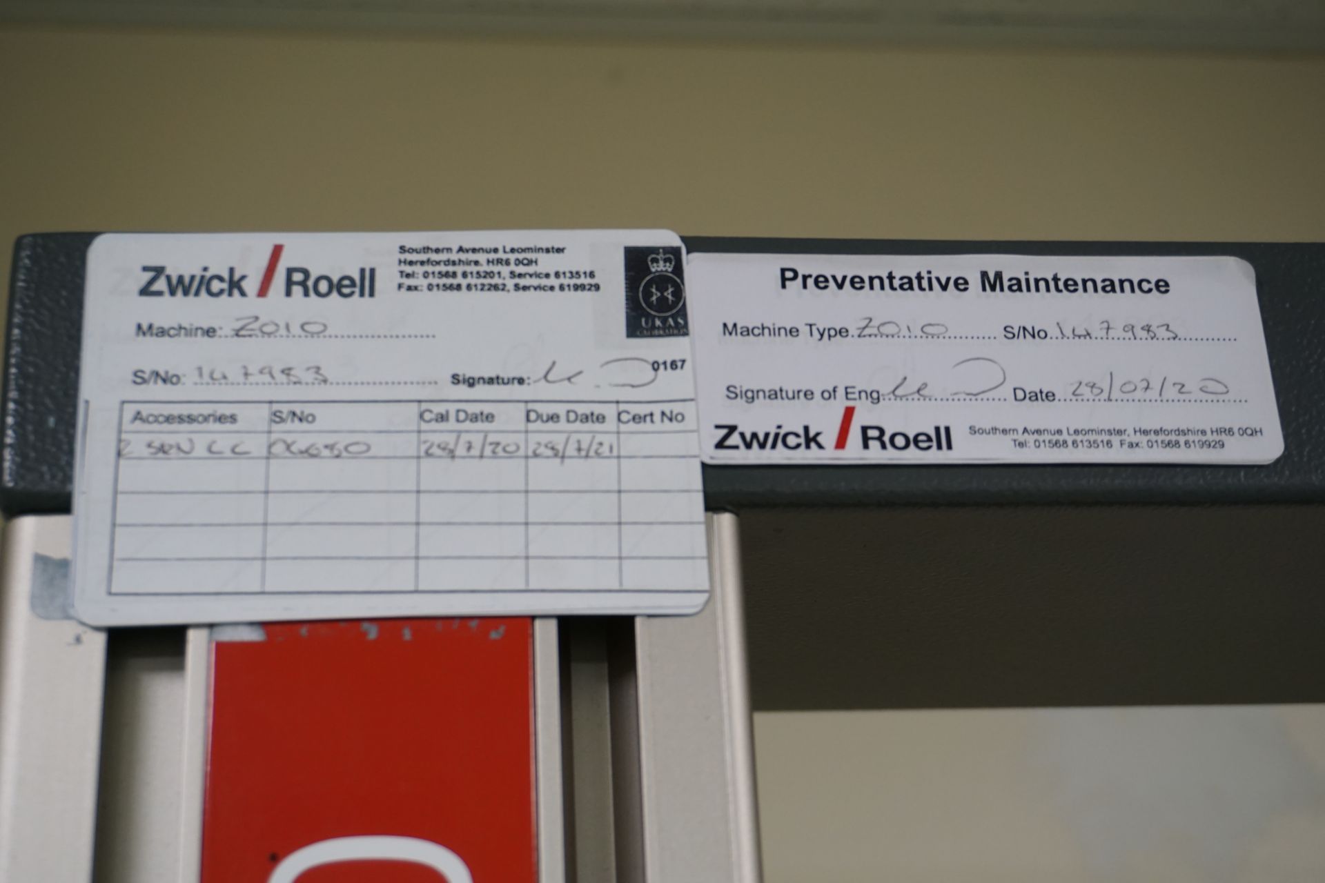 Zwick Roell BX144641-004 hardness testing machine - Image 4 of 4