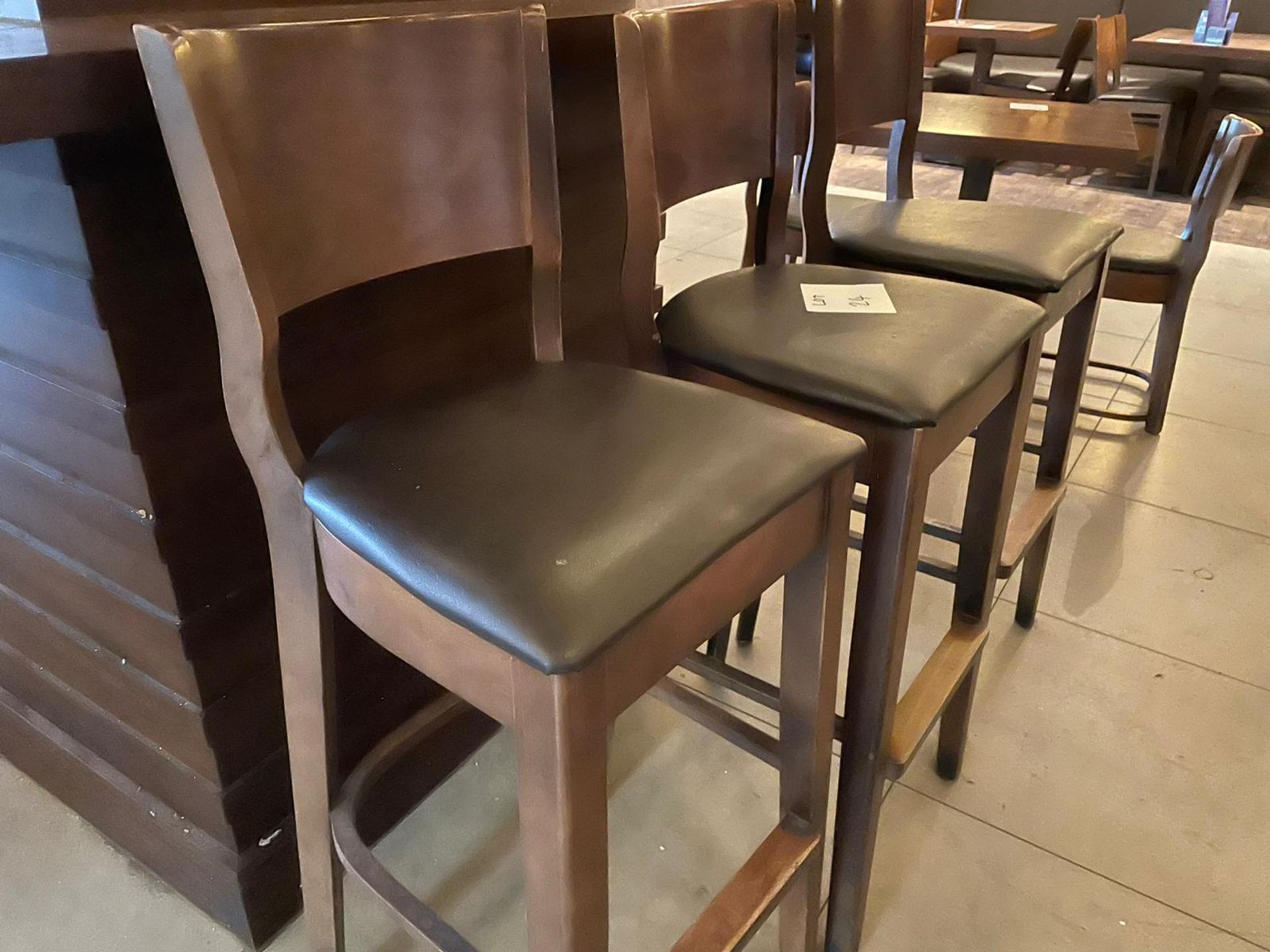 3 HIGH BAR STOOLS - Image 3 of 3