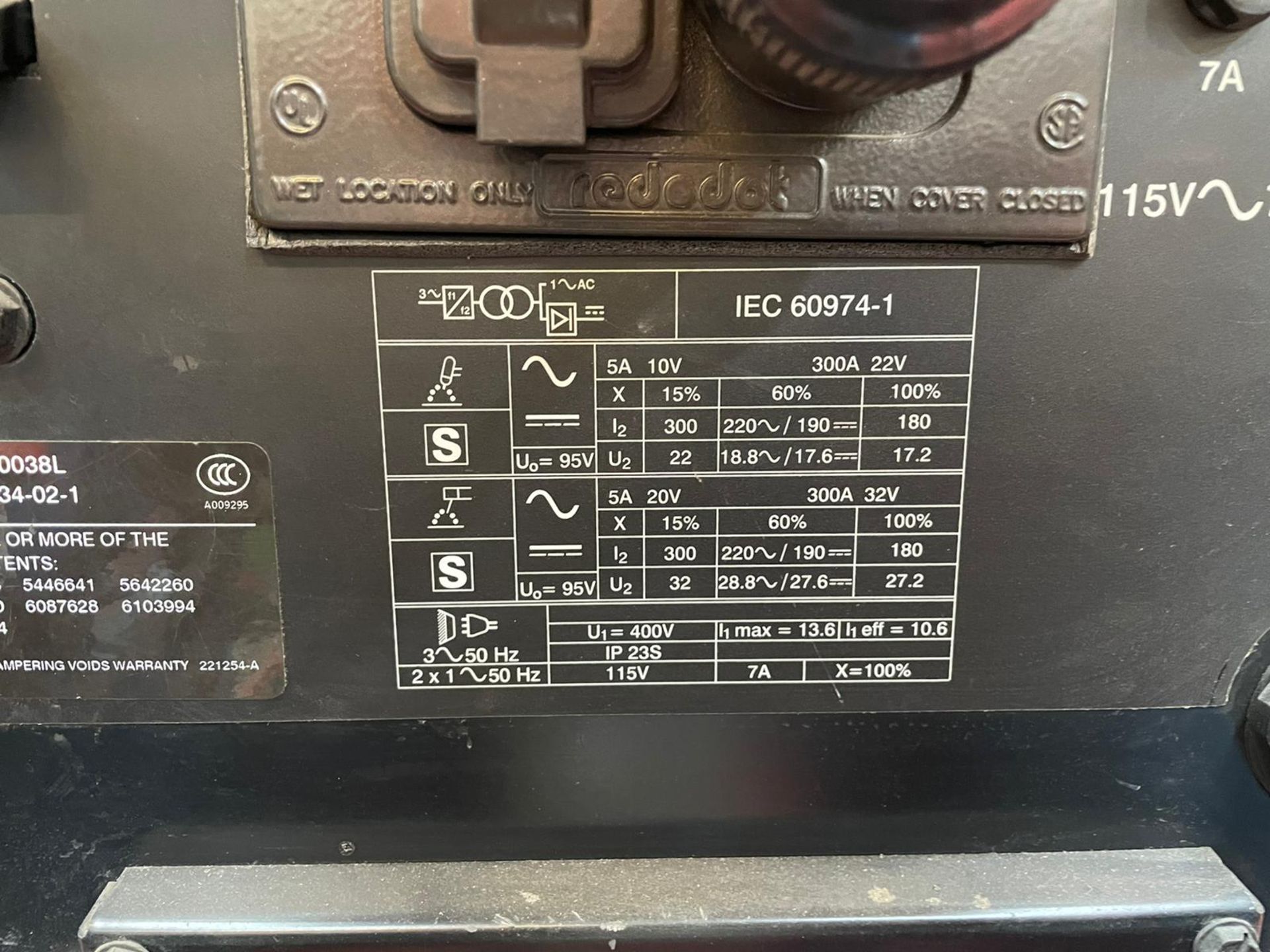 Miller Dynasty 300 DX Arc Welder with Equipment - Image 4 of 4