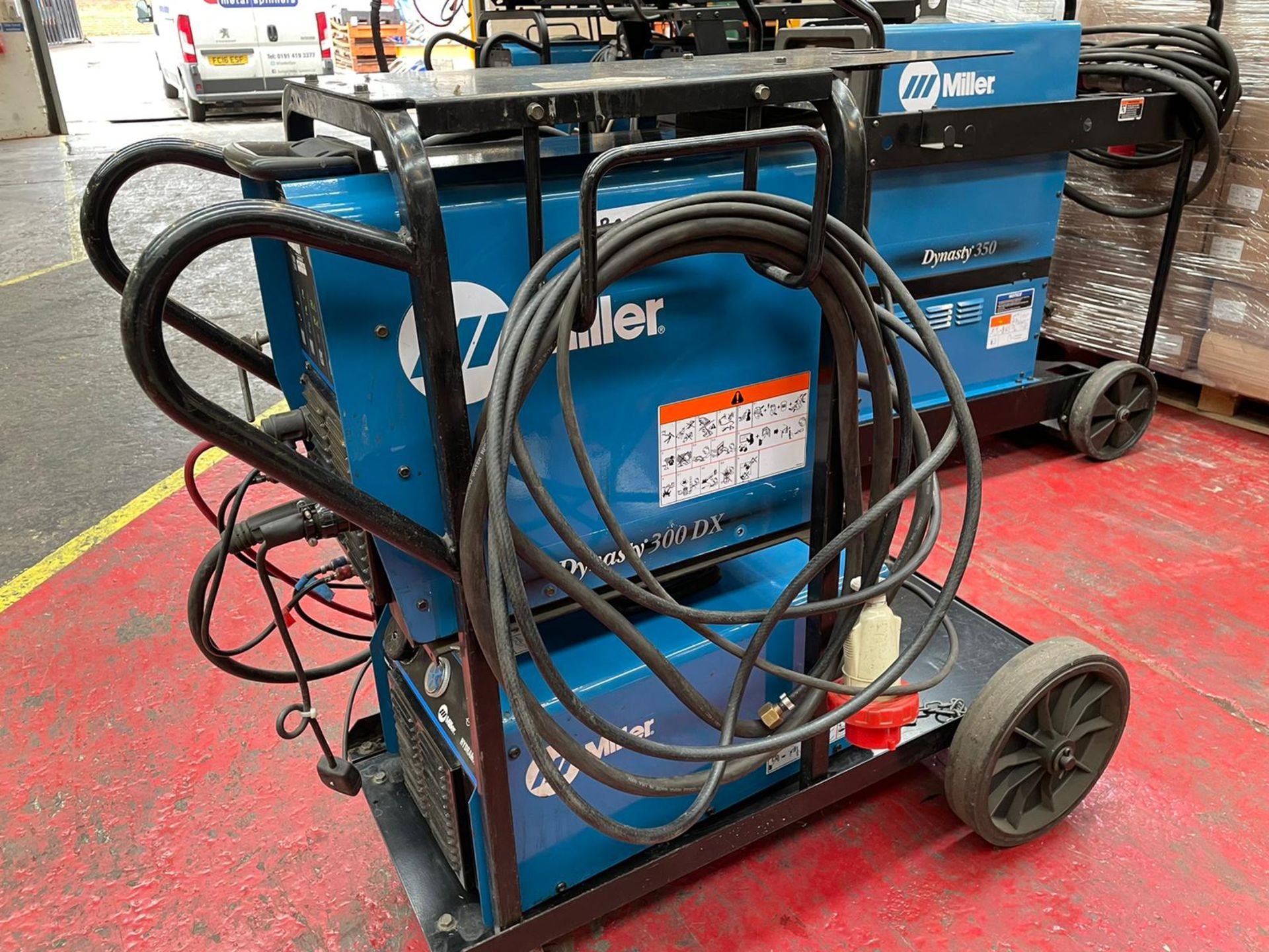 Miller Dynasty 300 DX Arc Welder with Equipment - Image 2 of 4