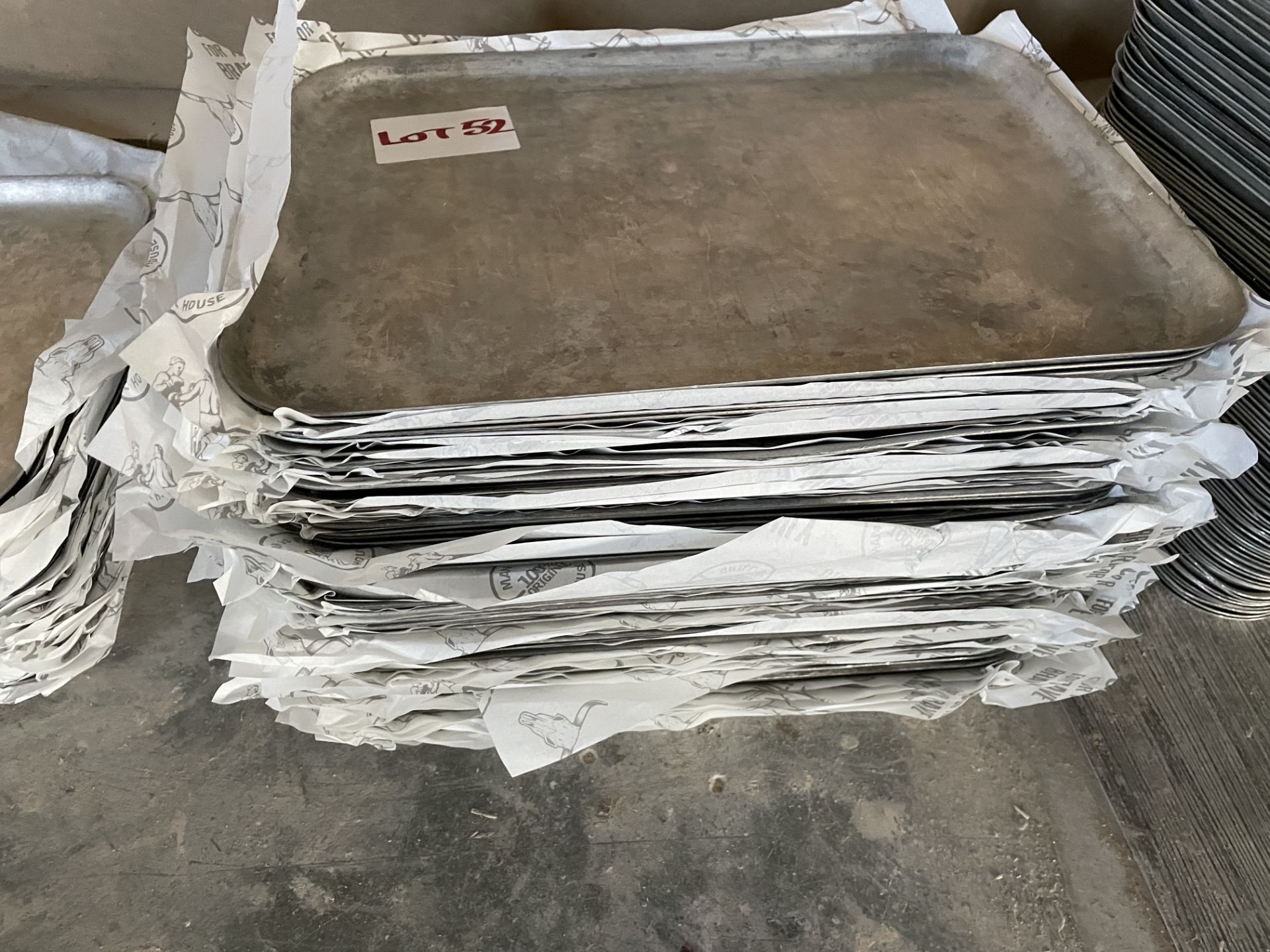 QUANTITY OF METAL TRAYS (300 x 420)