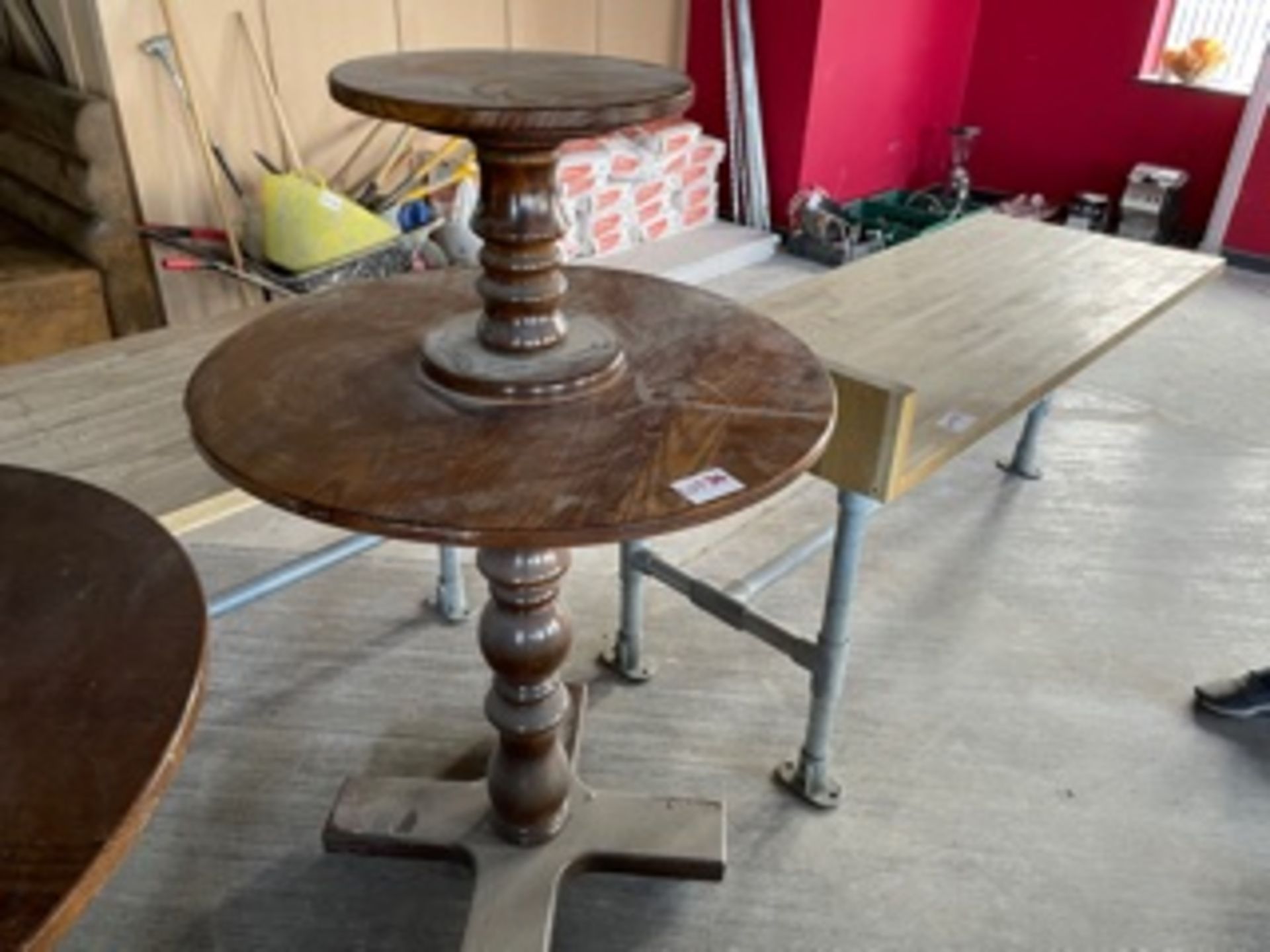 STANDING TWO-TIER BAR TABLE - Image 2 of 2