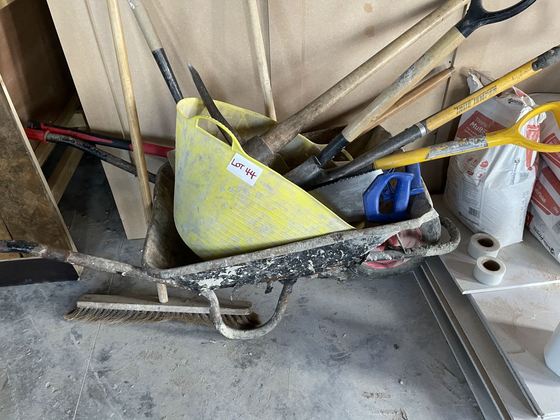 WHEELBARROW WITH CONTENTS