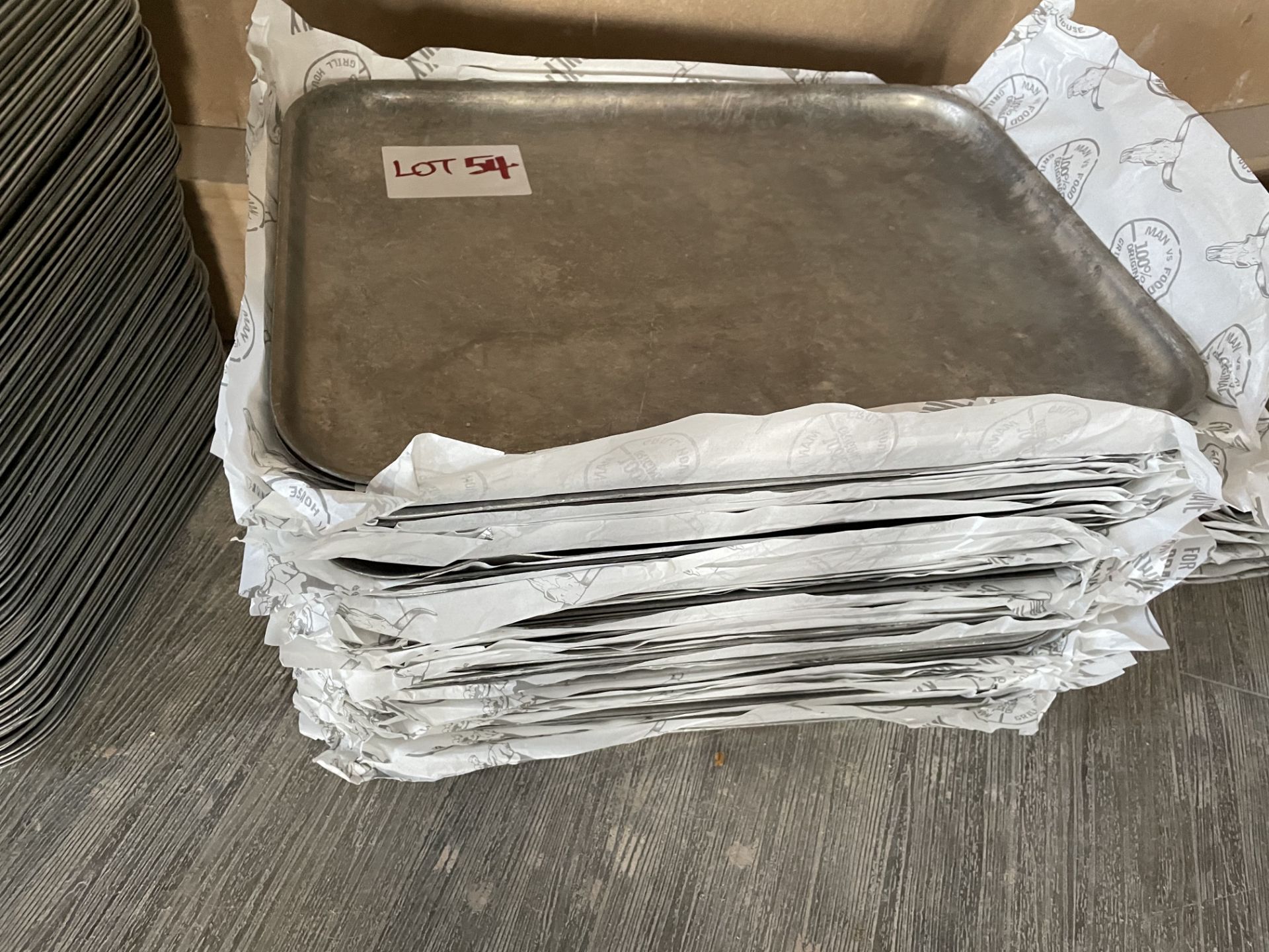 QUANTITY OF METAL TRAYS (300 x 420)