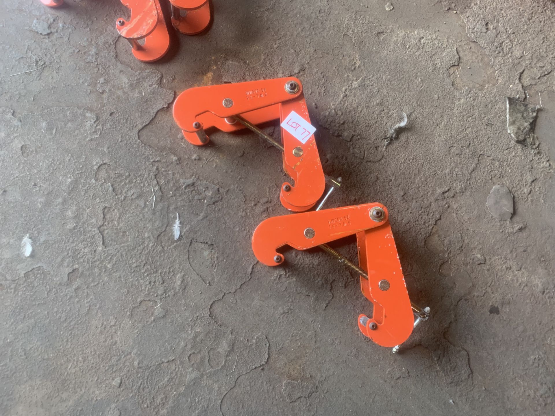 2 X 5 TON LIFTING CLAMPS - Image 2 of 2
