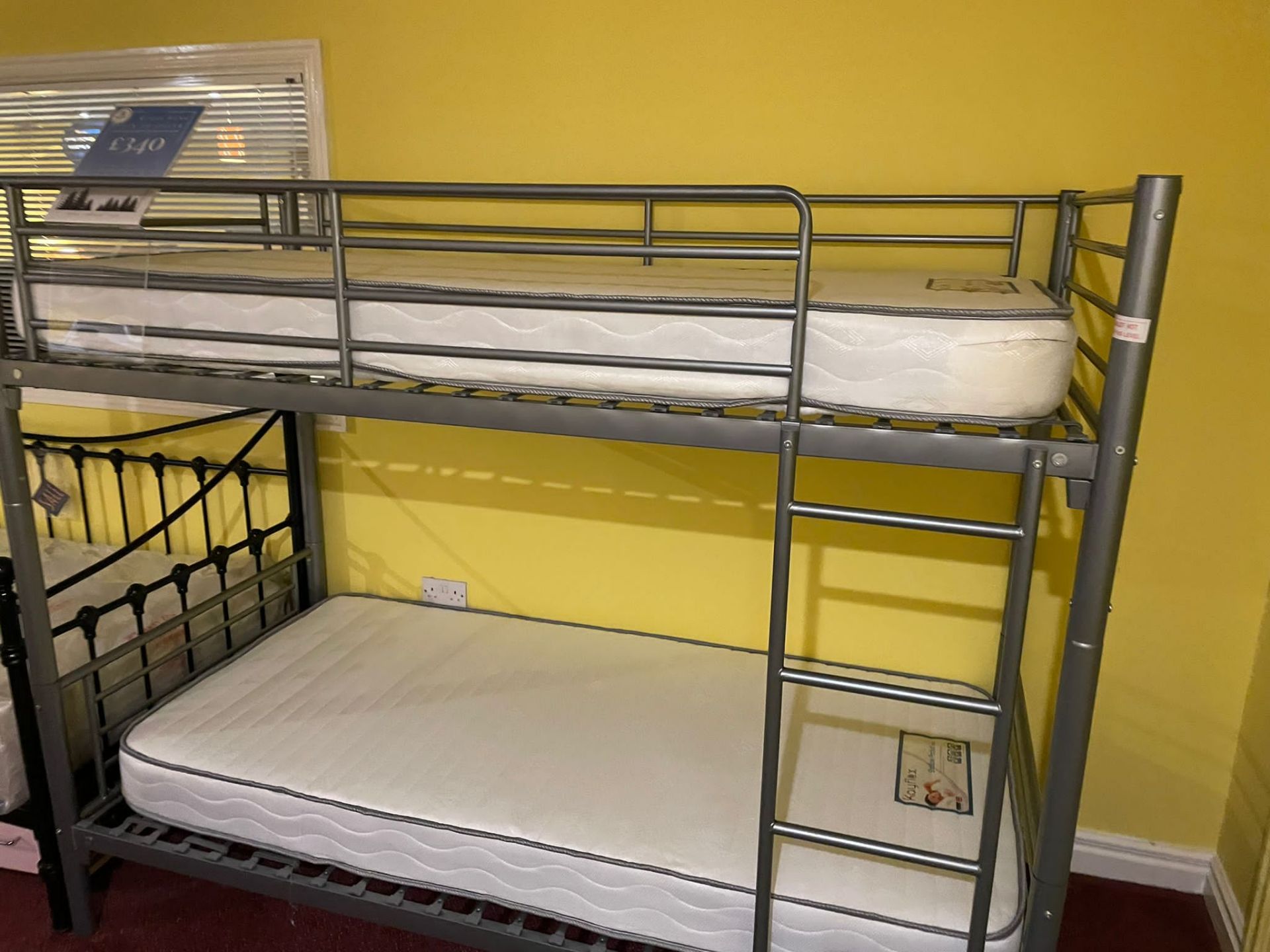 Metal Framed Bunk Beds with Mattresses RR 550