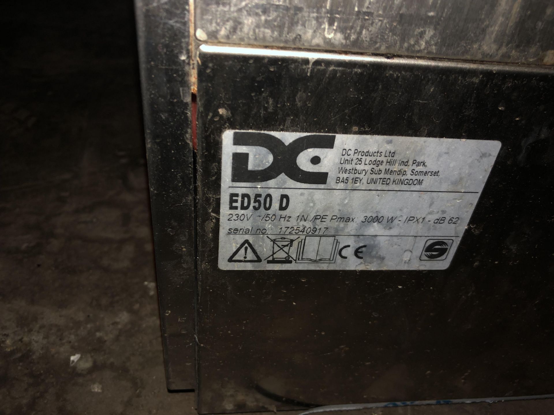 DC UNDER COUNTER DISHWASHER - Image 3 of 3