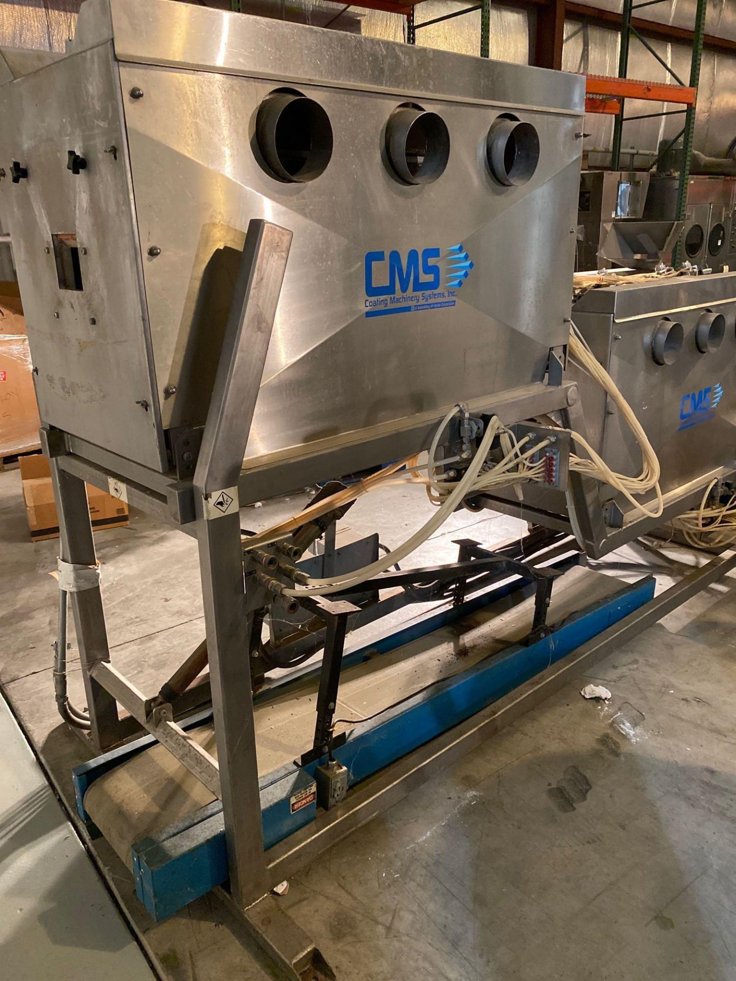 CMS Continuous Coating System, Tumbler, Dryer, Conveyor on Stainless Frame/Crouse-Hinds Switches - Image 2 of 10