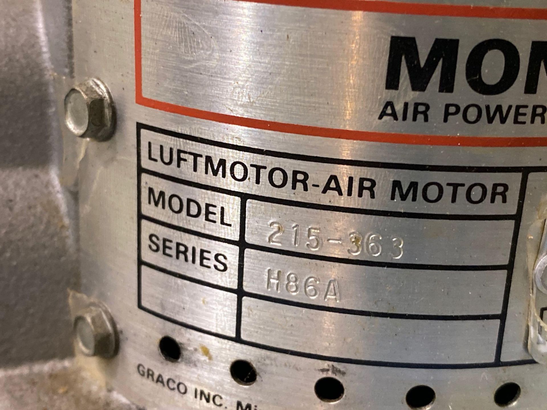 Graco Monark Air Powered Pump Sprayer on Cart - Image 3 of 5