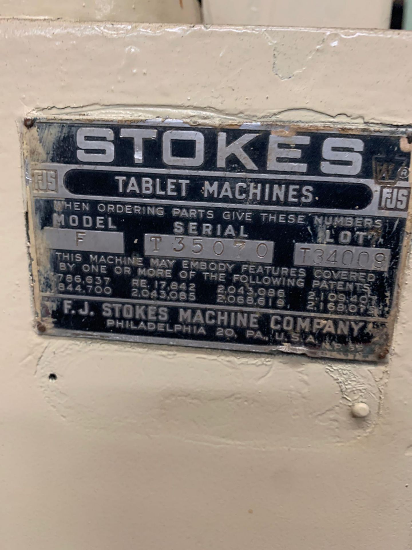 Stokes Model F Tablet Machine - Bild 3 aus 9