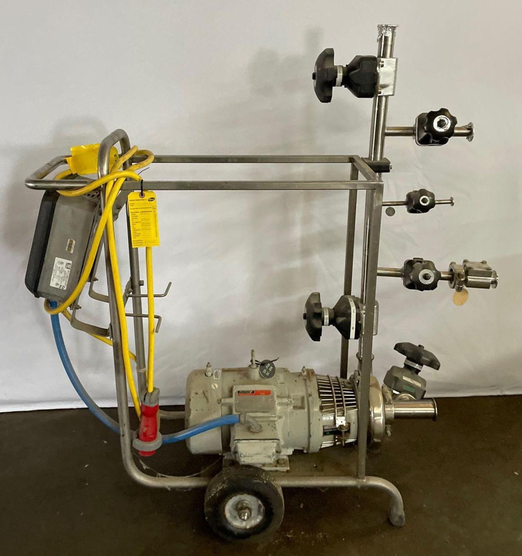 Reliance Electric Pump Motor on Mobil Cart