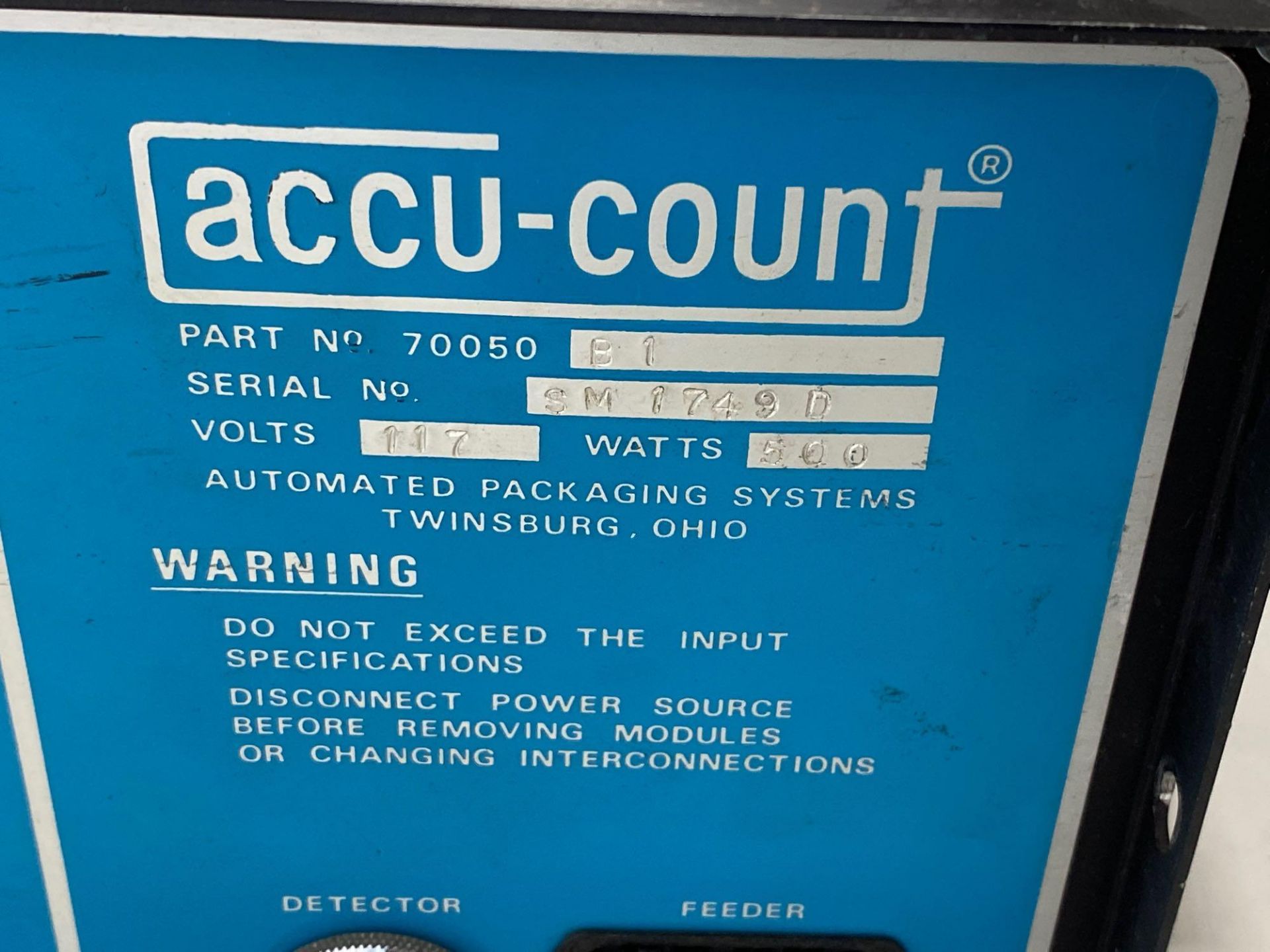 Accu-Count Parts Feeder #10 - Image 6 of 6