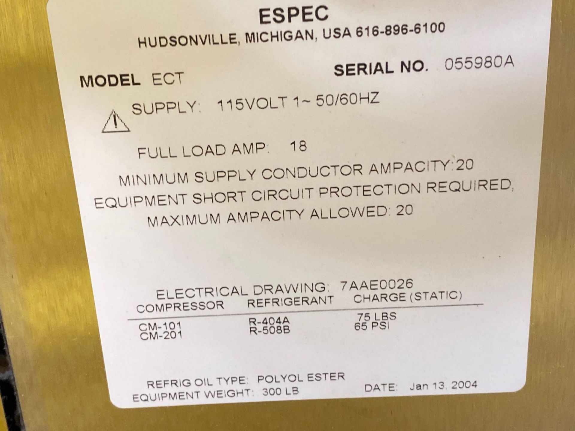 E-Spec Temperature & Humidity Chamber - Image 7 of 8