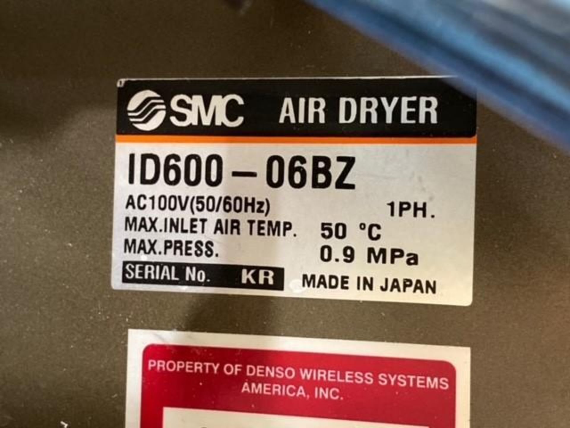 SMC Heatless Air Dryer ID600-06BZ, ID DESICCANT DRYER - Image 3 of 6