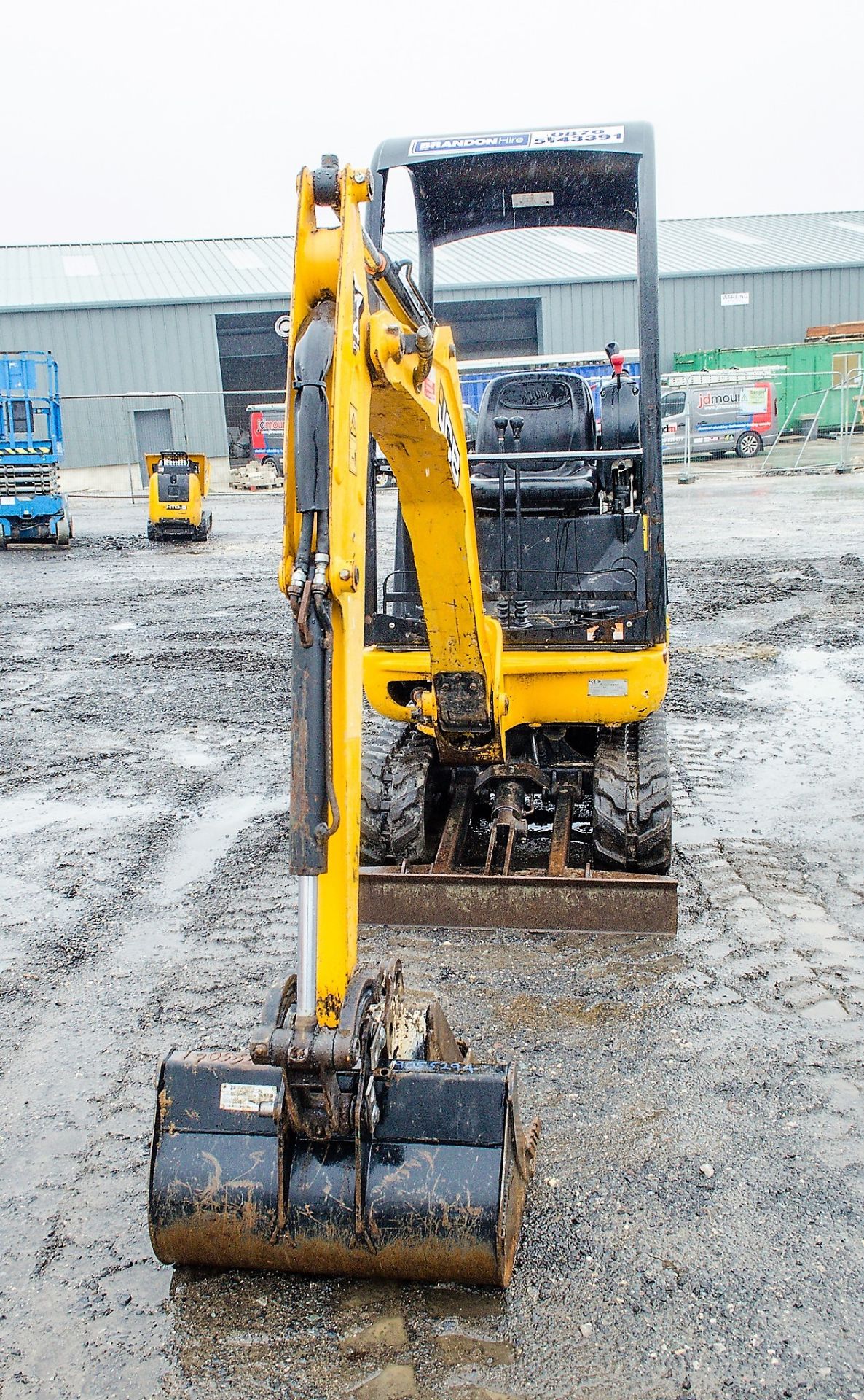 JCB 801.4 CTS1.5 tonne rubber tracked mini excavator Year: 2014 S/N: 2070484 Recorded Hours: 1398 - Image 5 of 18