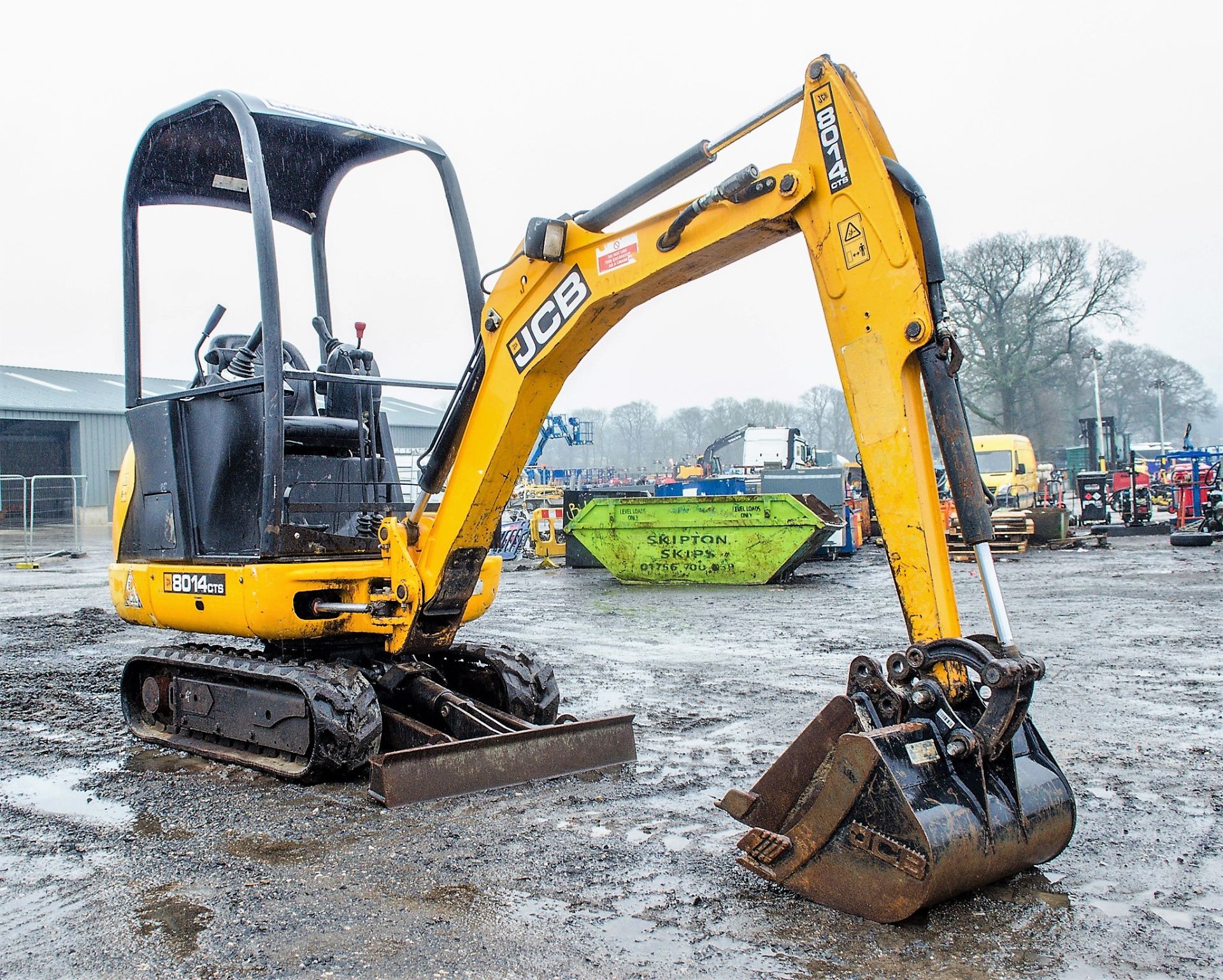 JCB 801.4 CTS1.5 tonne rubber tracked mini excavator Year: 2014 S/N: 2070484 Recorded Hours: 1398 - Image 2 of 18