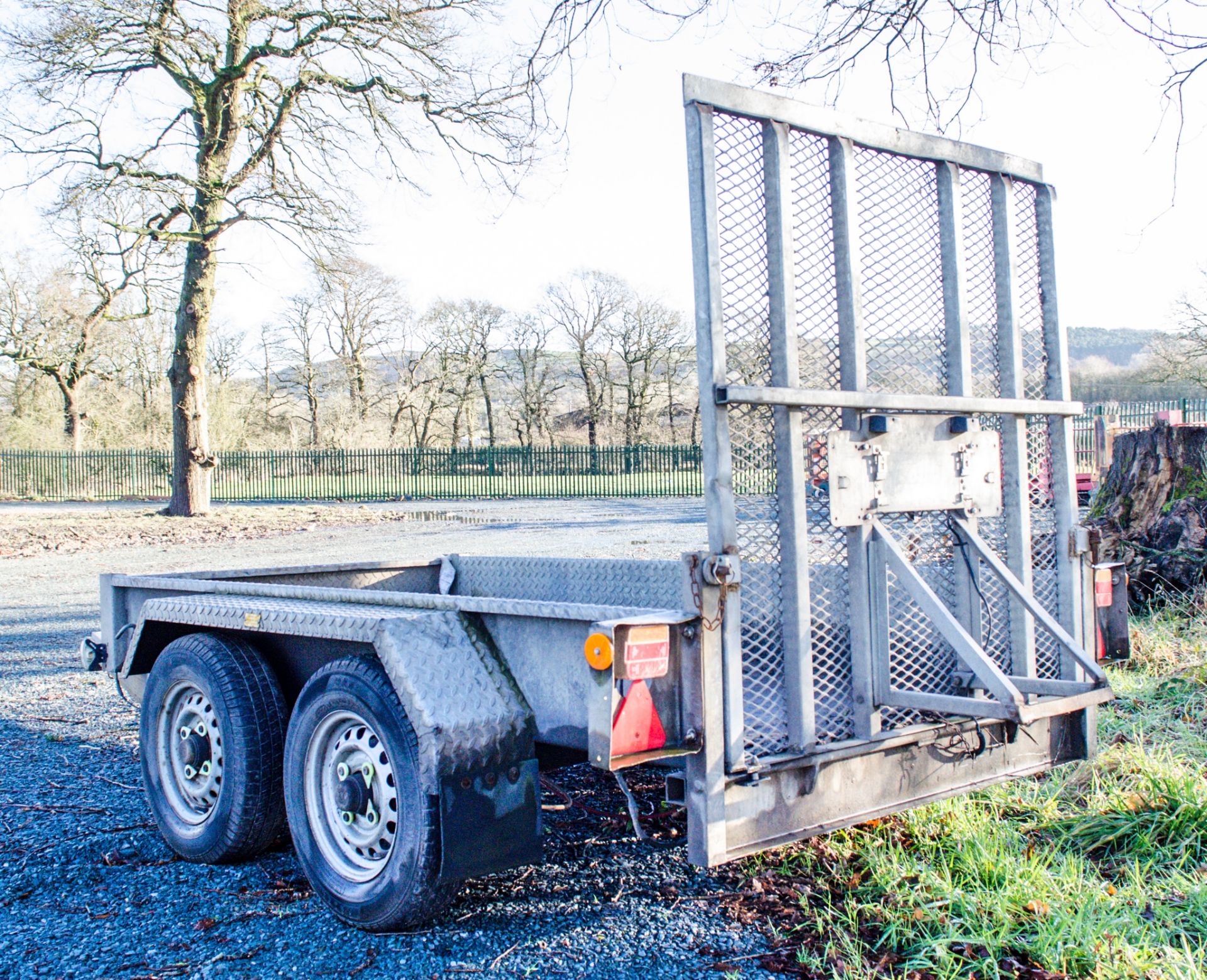 Indespension 8ft x 4ft tandem axle plant trailer A611696 - Image 2 of 3