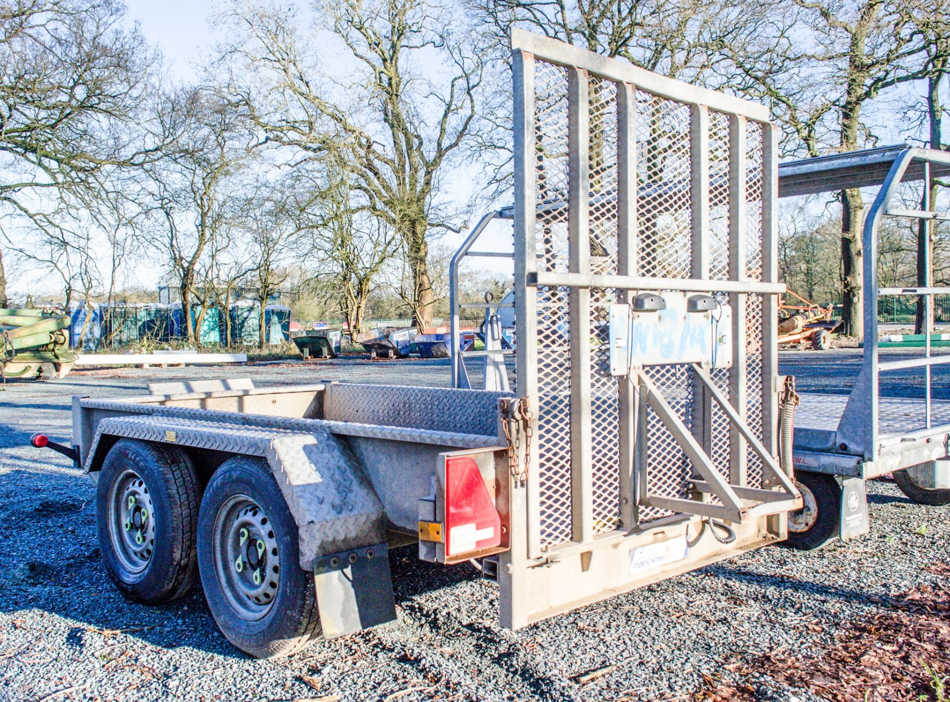 Indespension 8ft x 4ft tandem axle plant trailer A681966 - Image 2 of 3