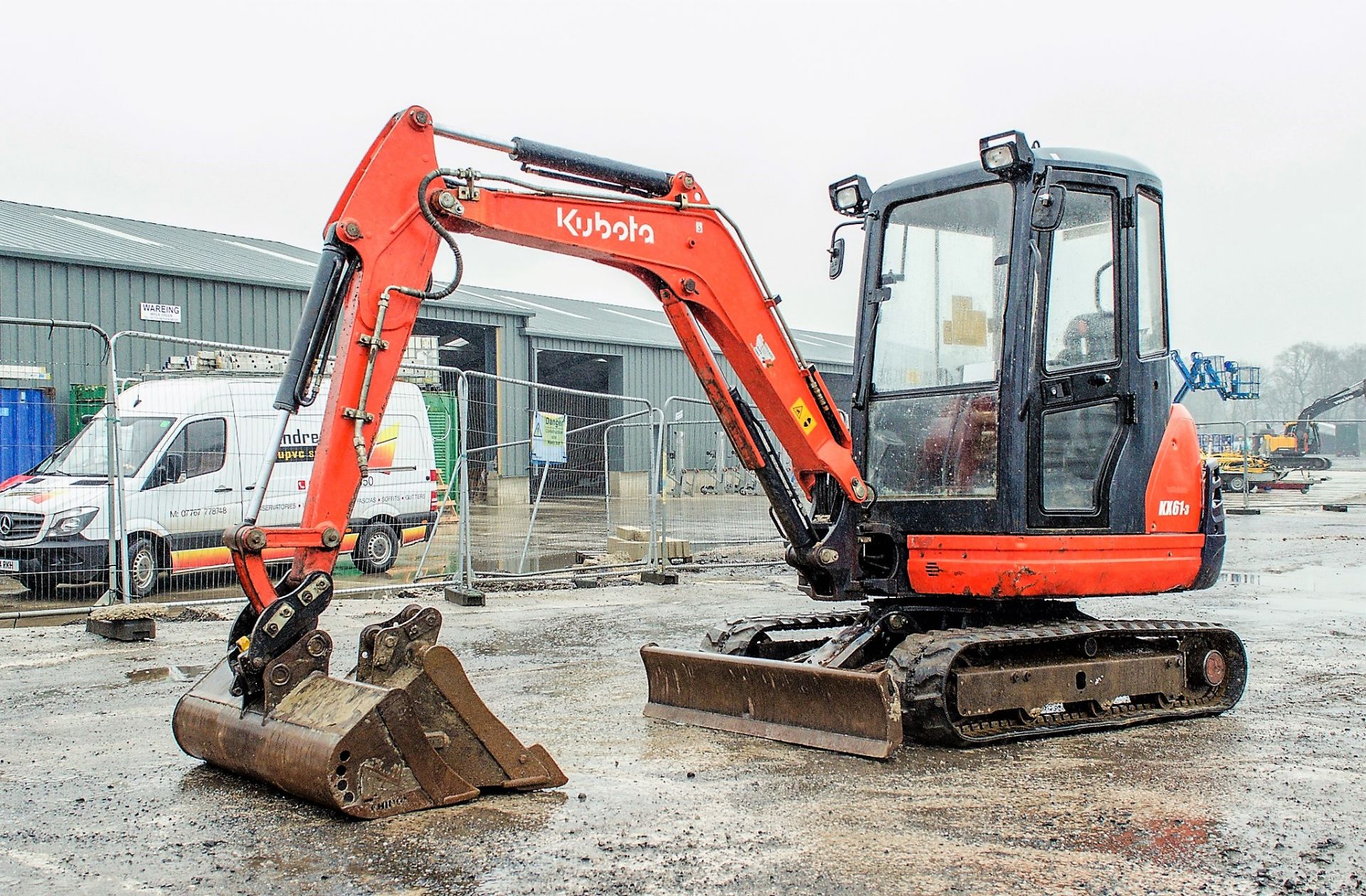 Kubota KX61-3 2.6 tonne rubber tracked mini excavator Year: 2014 S/N: 80737 Recorded Hours: 3632