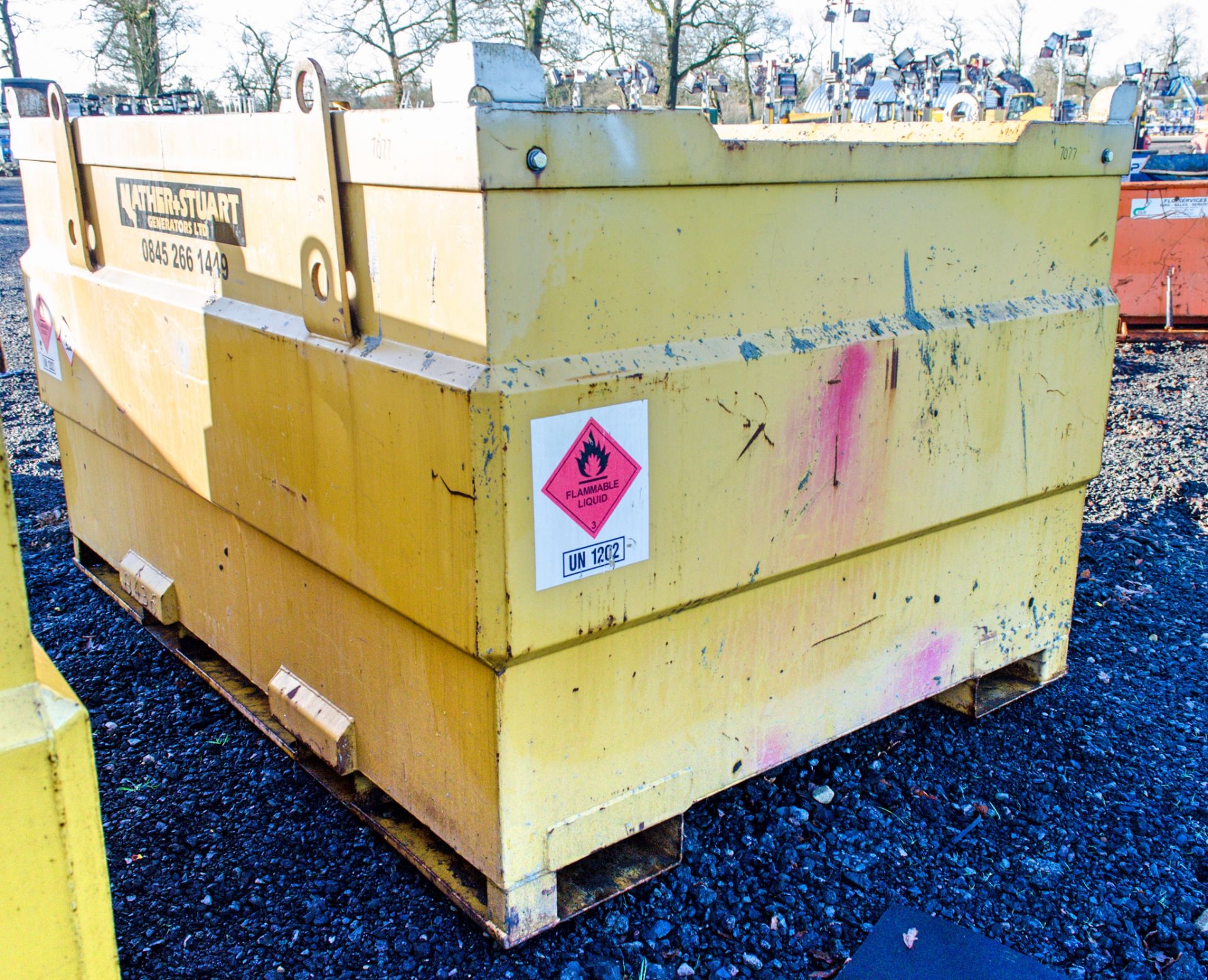 Western 3000 litre bunded static fuel bowser c/w generator feeds 8436 - Image 2 of 3