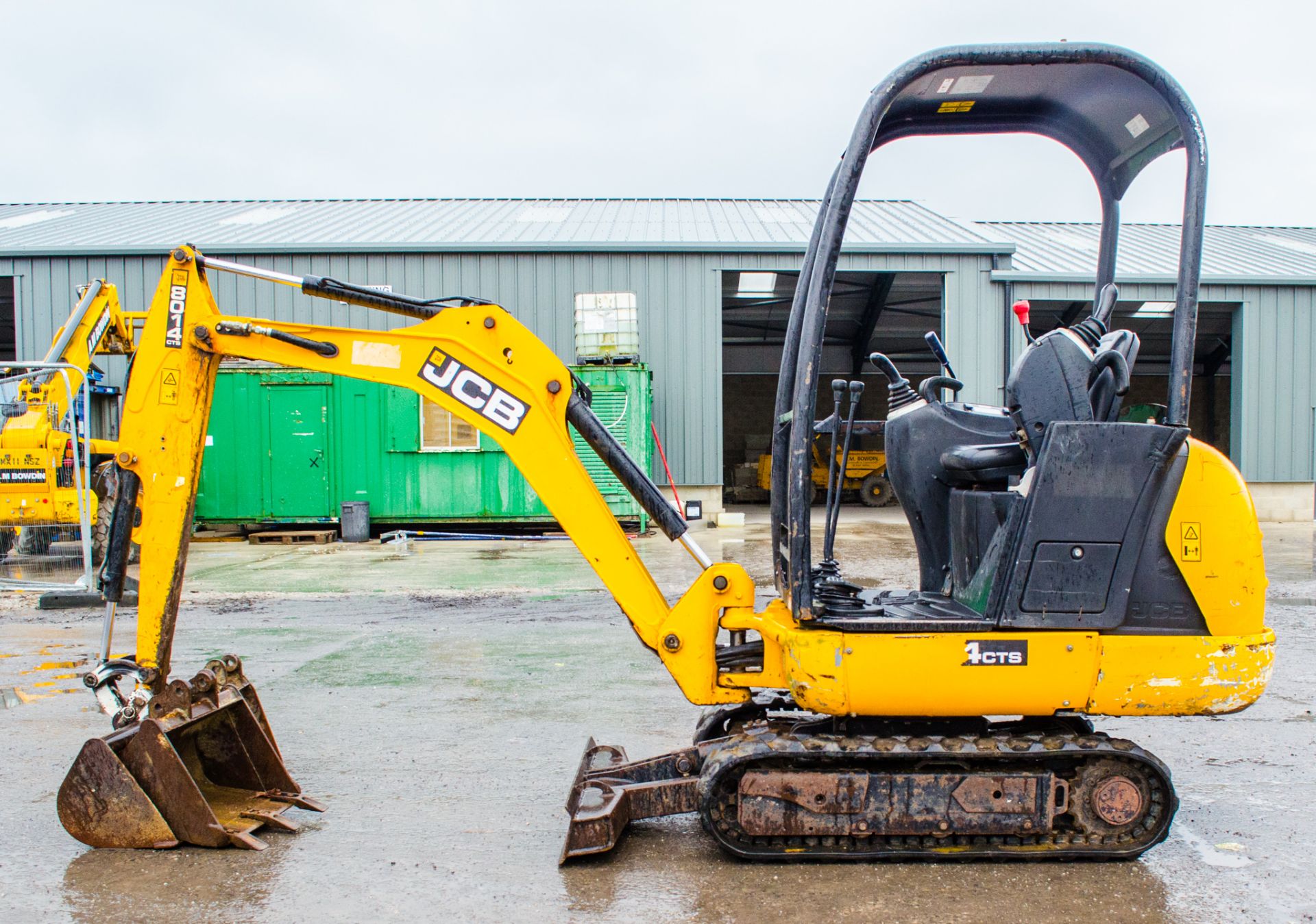 JCB 8014 CTS 1.5 tonne rubber tracked excavator  Year: 2014 S/N: 2070513 Recorded Hours: 2055 Piped, - Image 8 of 18