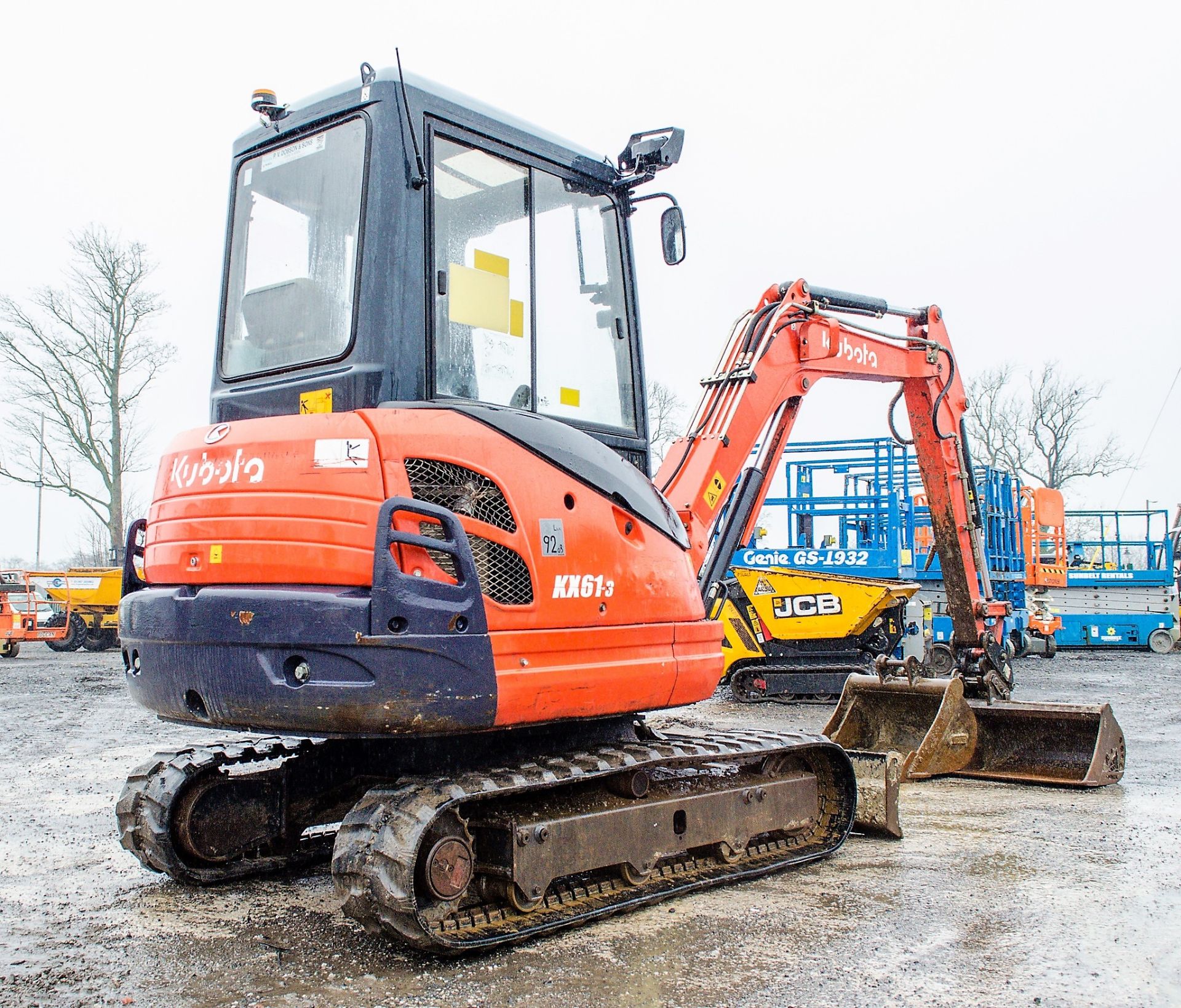 Kubota KX61-3 2.6 tonne rubber tracked mini excavator Year: 2014 S/N: 80737 Recorded Hours: 3632 - Image 3 of 20