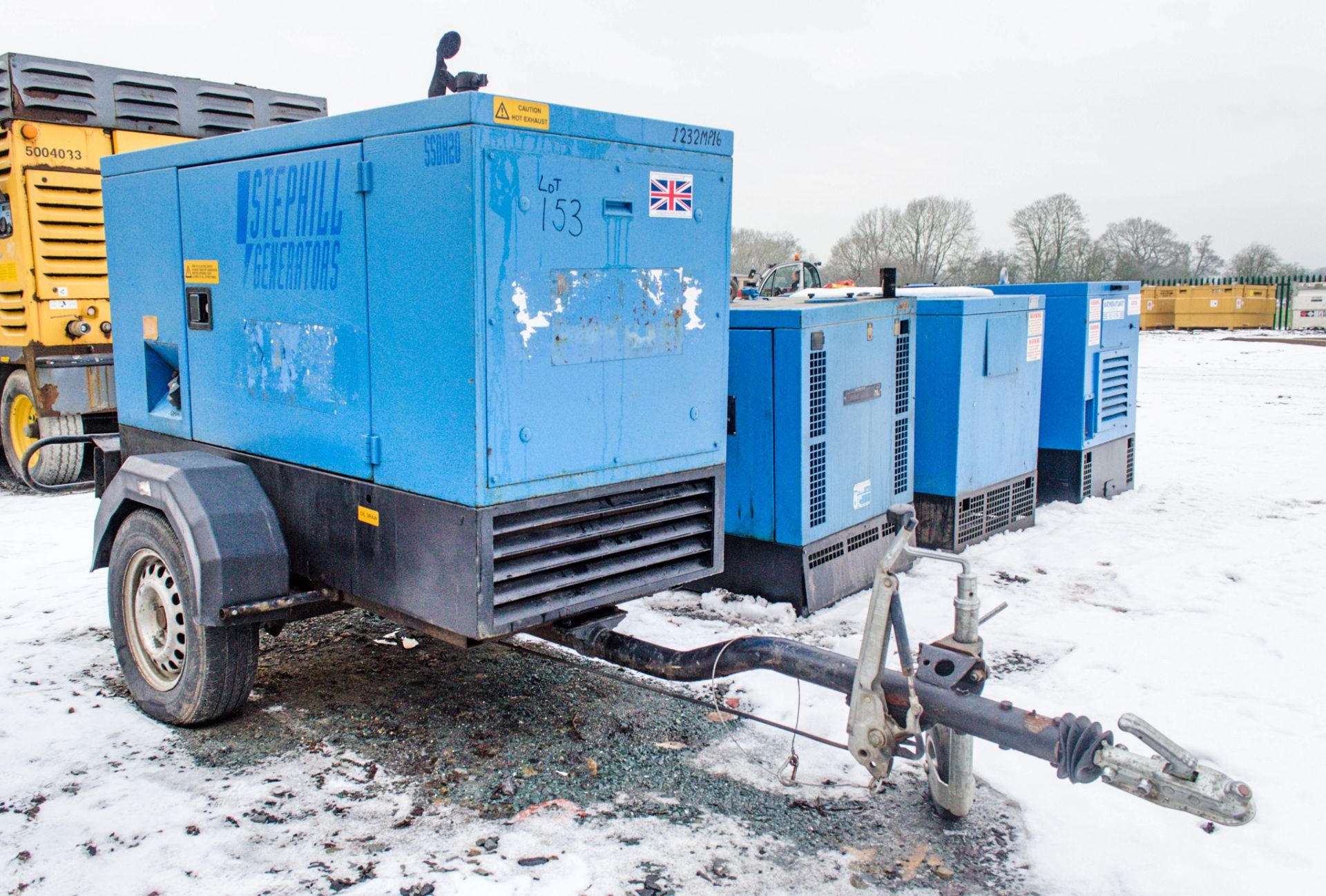 Stephill SSDK20 20 kva fast tow diesel driven generator Recorded Hours: 4342 1232MP16 VPD
