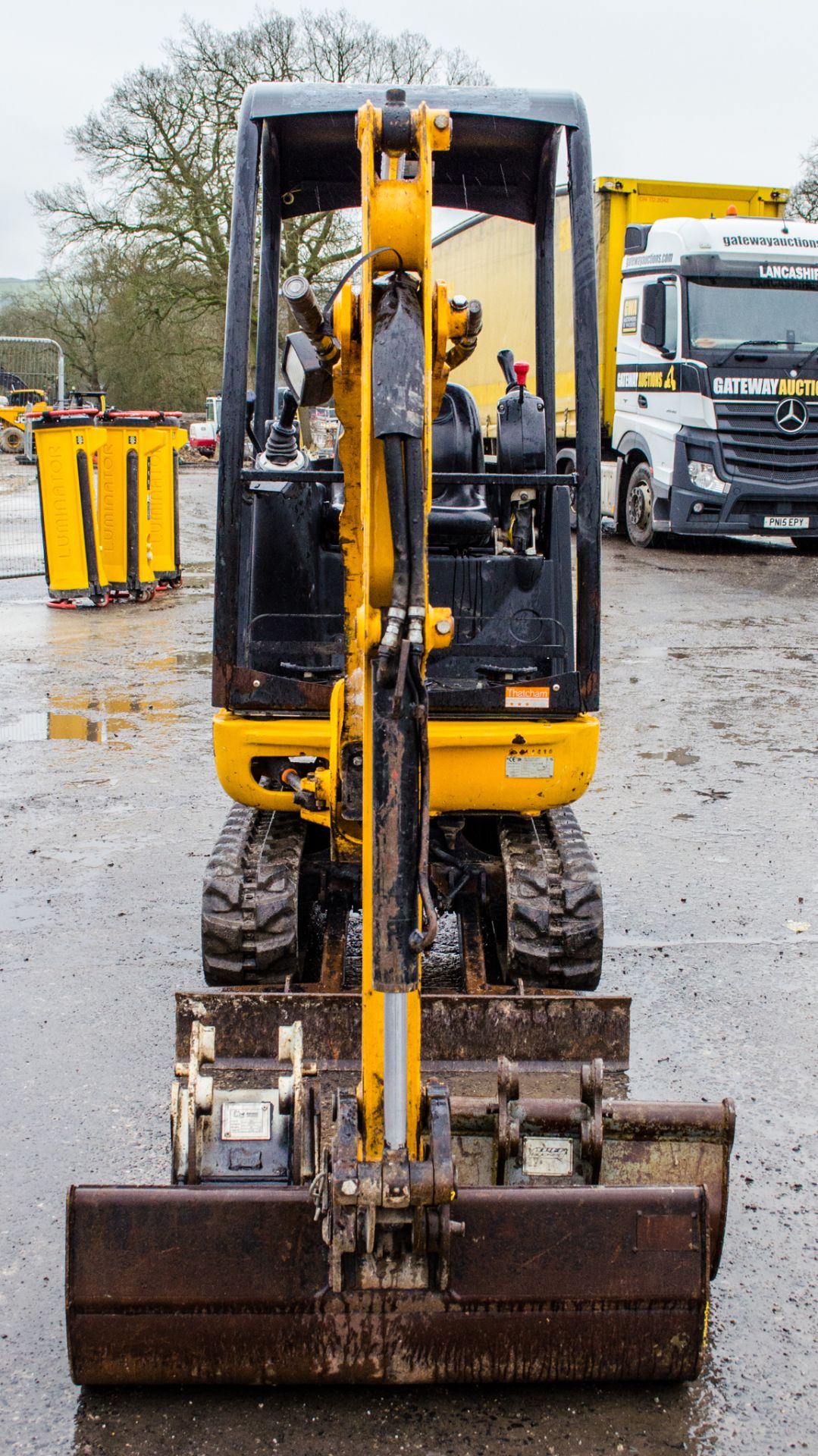 JCB 8014 CTS 1.5 tonne rubber tracked excavator  Year: 2014 S/N: 2070436 Recorded Hours: 1467 Piped, - Image 5 of 17