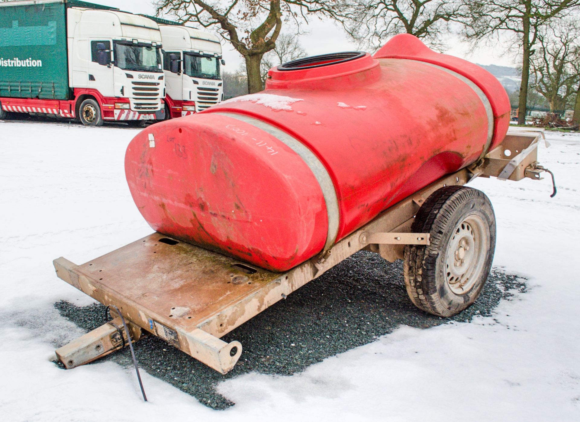 Western 250 gallon fast tow water bowser VPD ** Tow hitch missing **