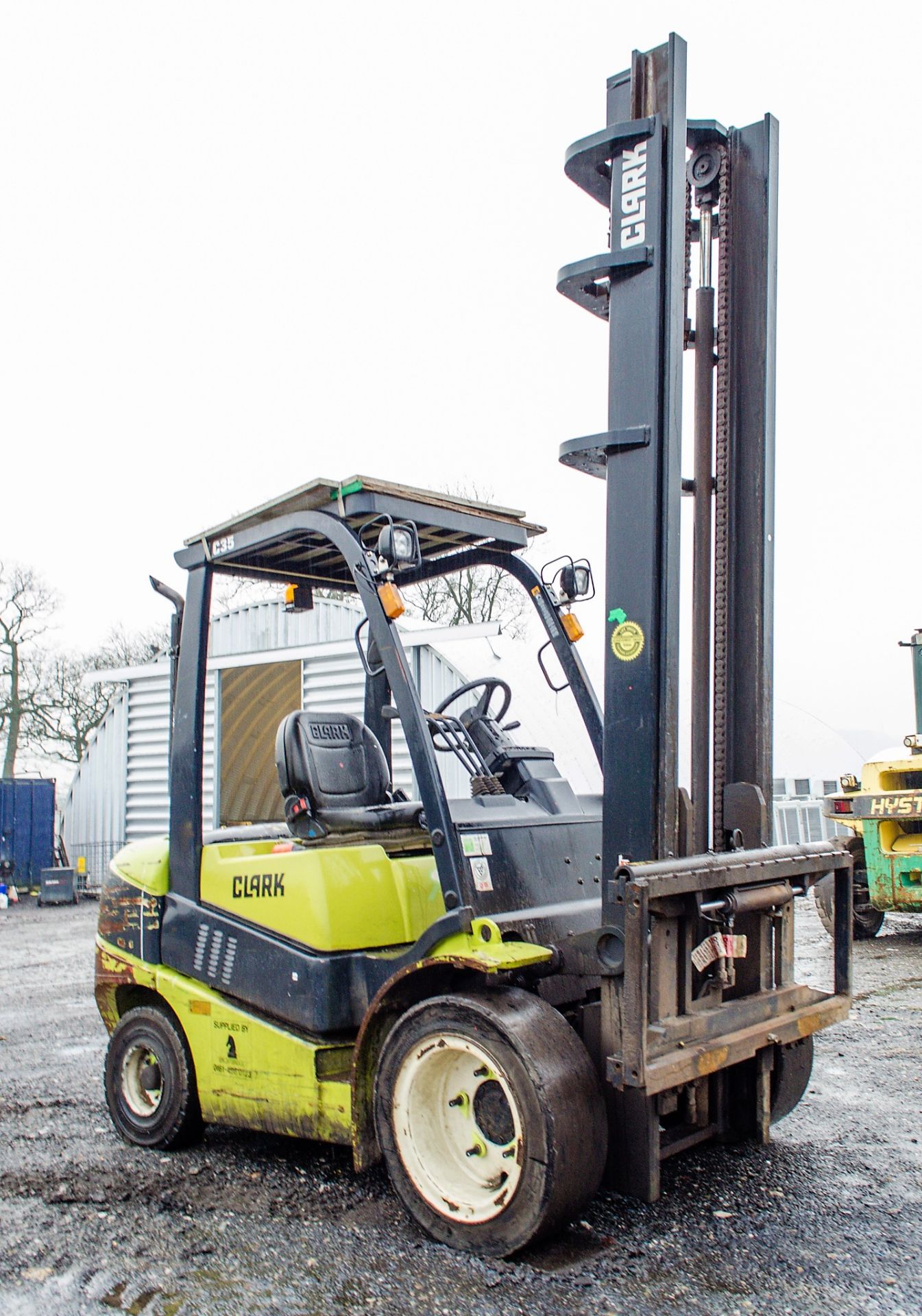 Clark C35 3.5 tonne diesel driven fork lift truck Year: 2014 S/N: 2518-9843 Recorded Hours: 4744 AP - Image 2 of 15