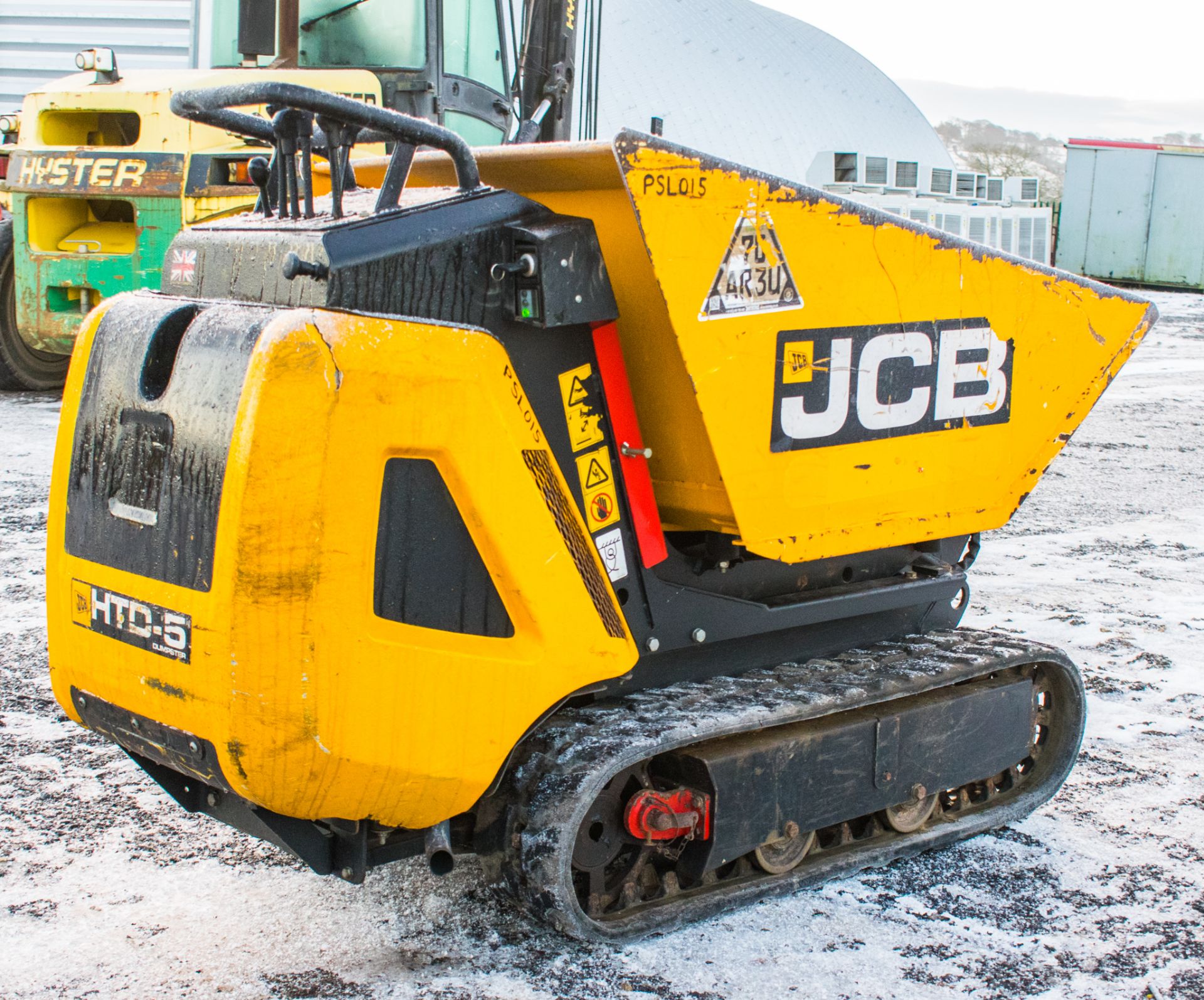 JCB HTD-5 Hi-tip dumper Year: S/N: Recorded hours: hours not displayed (clock broken) PSL015 - Image 3 of 15