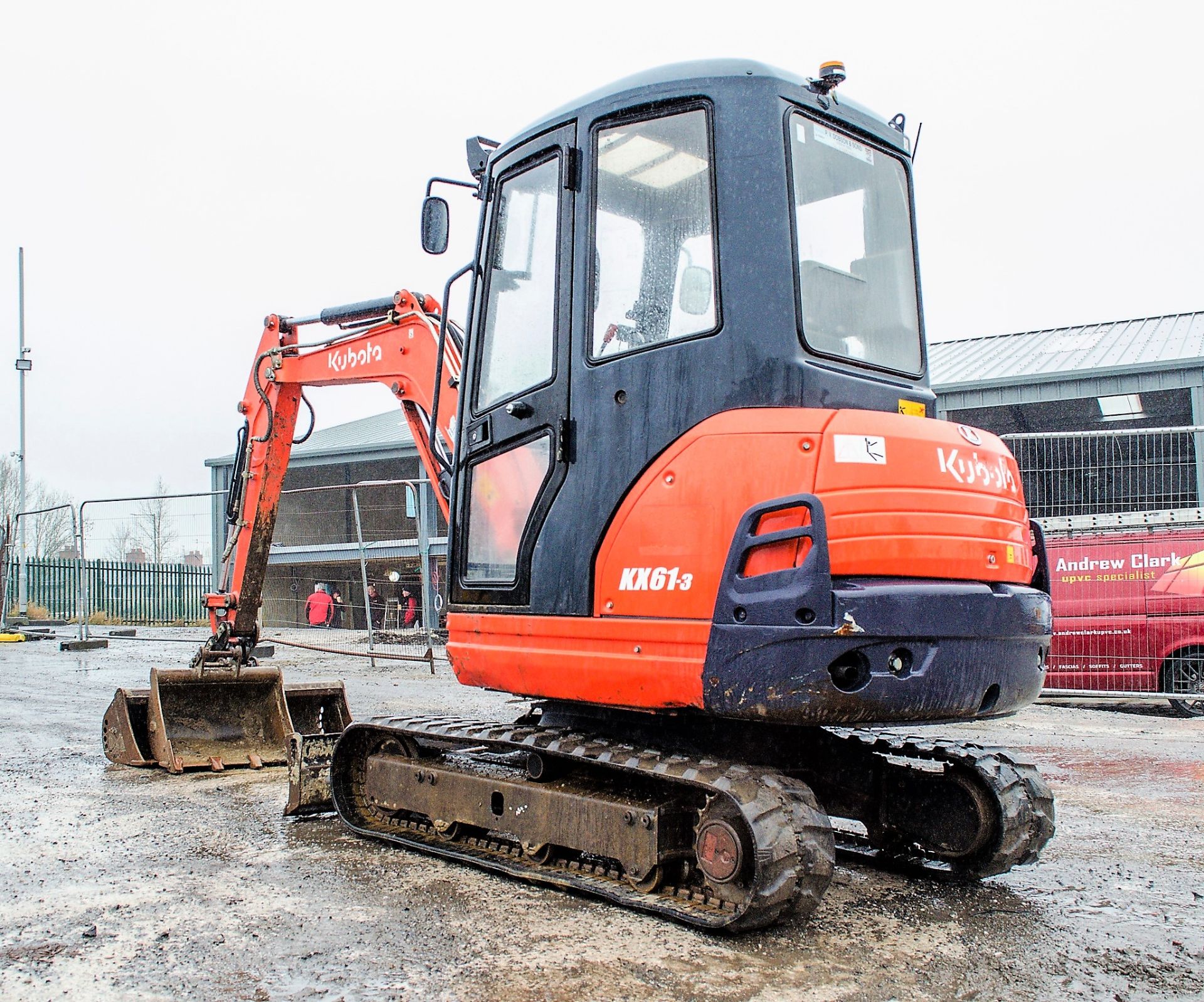 Kubota KX61-3 2.6 tonne rubber tracked mini excavator Year: 2014 S/N: 80737 Recorded Hours: 3632 - Image 4 of 20