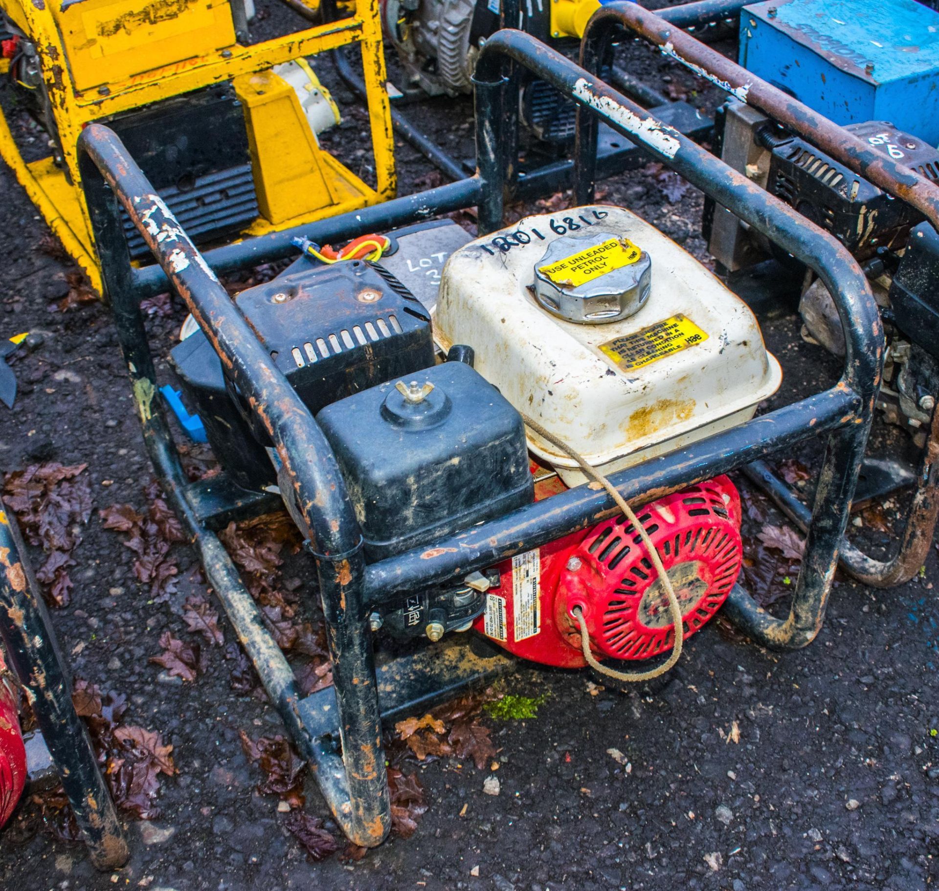 Petrol driven generator for spares