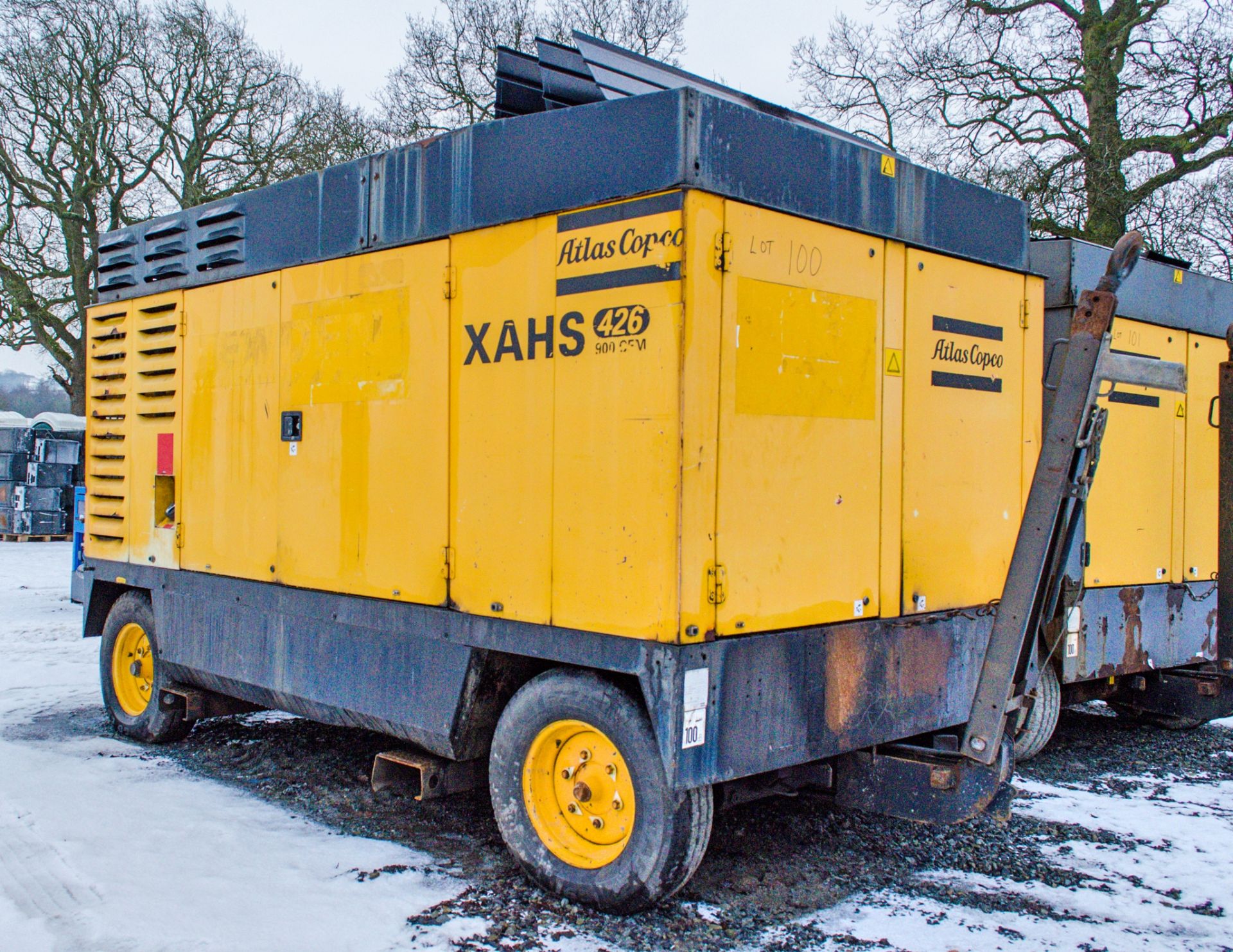 Atlas Copco XAHS 426 900 cfm diesel driven air compressor Year: 2007 S/N: 70629064 Recorded Hours: