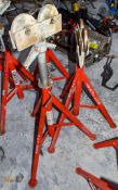 2 - Ridgid pipe roller stands