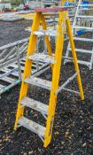 6 tread glass fibre framed step ladder