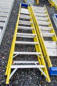 8 tread glass fibre framed step ladder SES