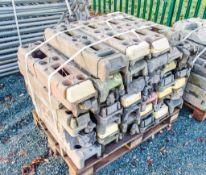 Pallet of rubber heras fencing feet