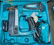 Makita GF600SE cordless nail gun c/w charger, battery & carry case