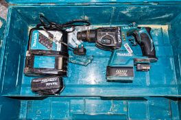 Makita 18v cordless SDS rotary hammer drill c/w carry case ** In disrepair **