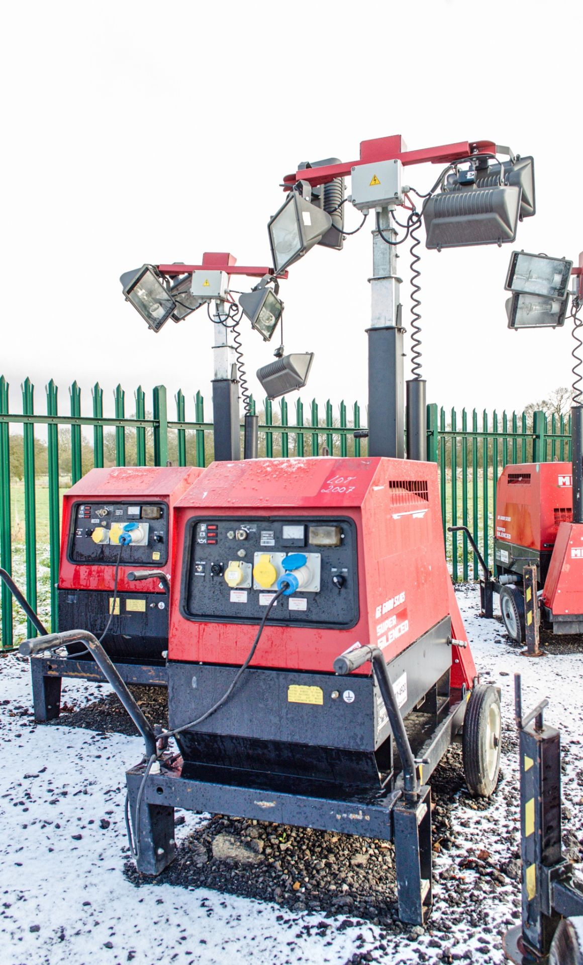 Mosa GE 6000 SX/GS diesel driven tower light/generator Year: 2014 Recorded Hours: 596 1411-4920