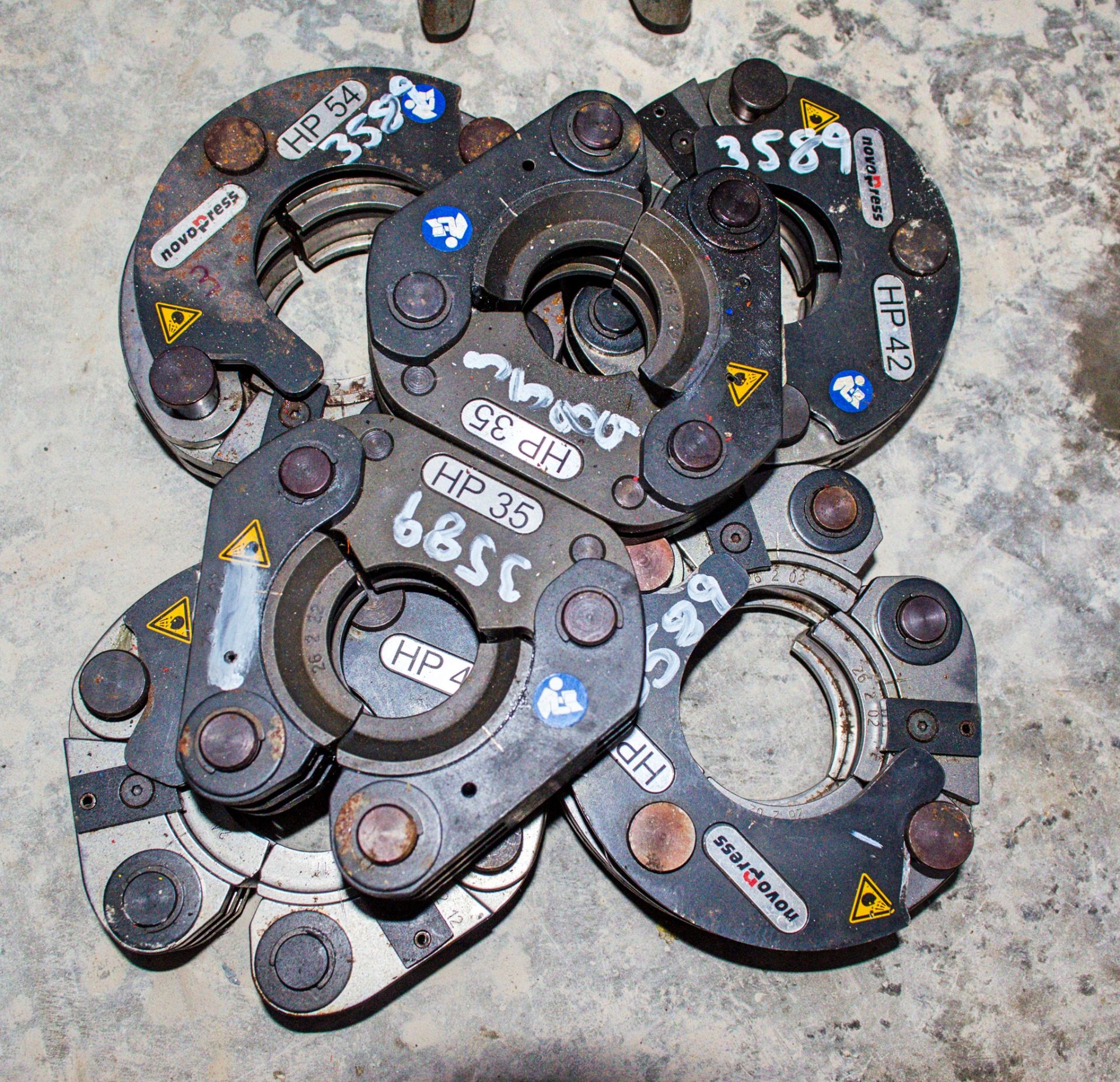 6 - Geberit pipe press clamps