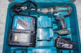 Makita 18v cordless power drill c/w charger, battery & carry case